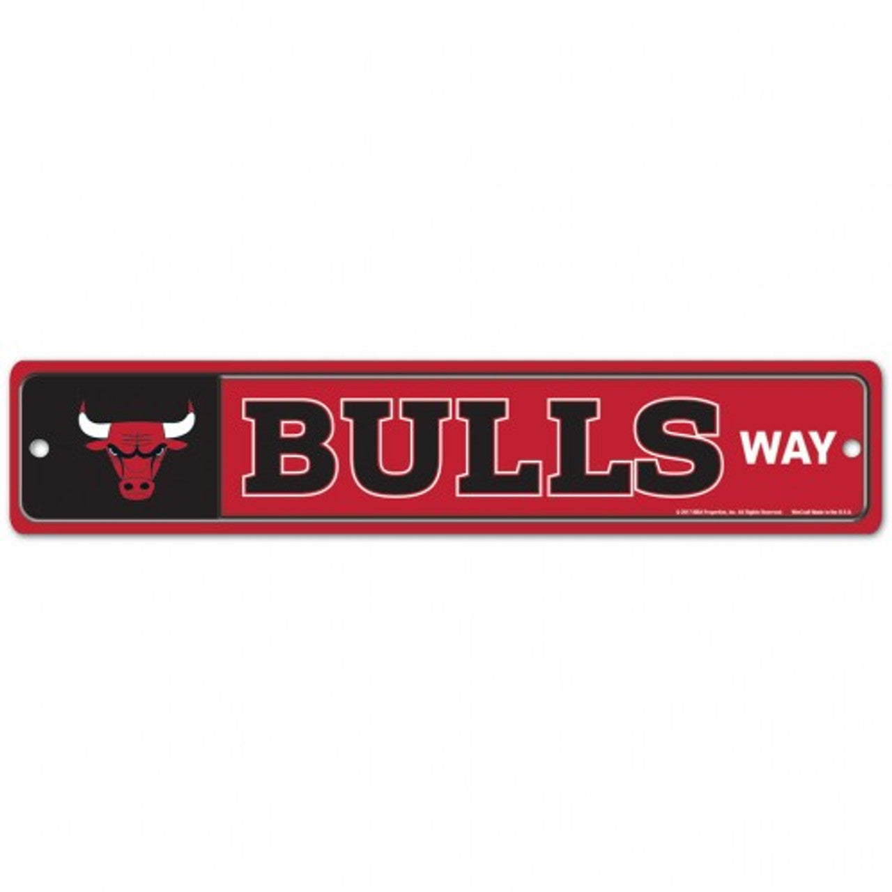 Chicago Bulls Sign 3.75x19 Plastic Street Style - Sports Collectibles, Sports Memorabilia, Sports Fan Shop, Sports Gifts