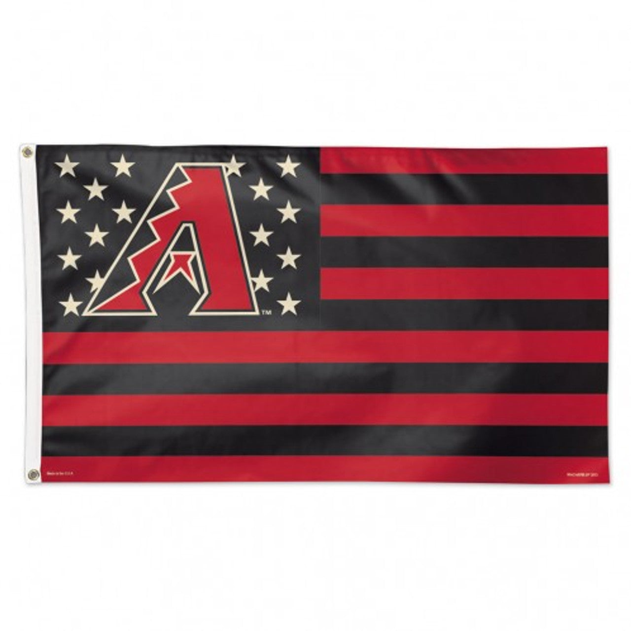 Arizona Diamondbacks Flag 3x5 Deluxe Style Stars and Stripes Design - Sports Collectibles, Sports Memorabilia, Sports Fan Shop, Sports Gifts