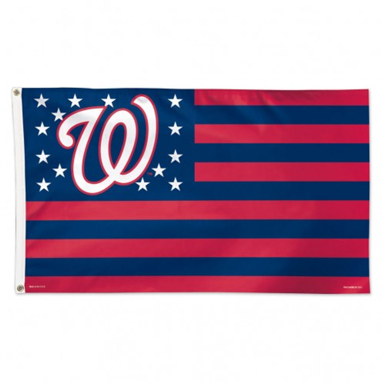 Washington Nationals Flag 3x5 Deluxe Style Stars and Stripes Design - Special Order - Sports Collectibles, Sports Memorabilia, Sports Fan Shop, Sports Gifts