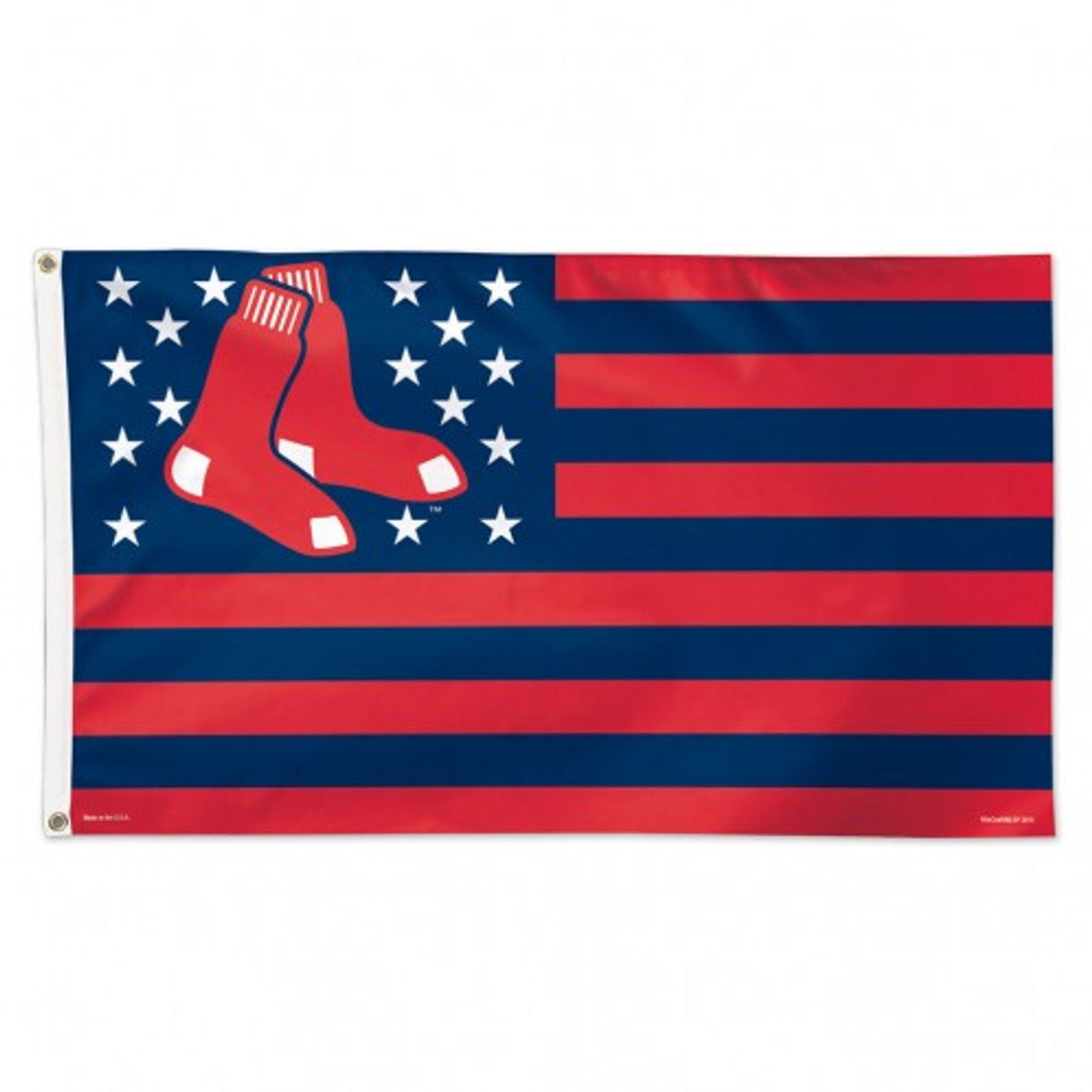 Boston Red Sox Flag 3x5 Deluxe Style Stars and Stripes Design - Sports Collectibles, Sports Memorabilia, Sports Fan Shop, Sports Gifts