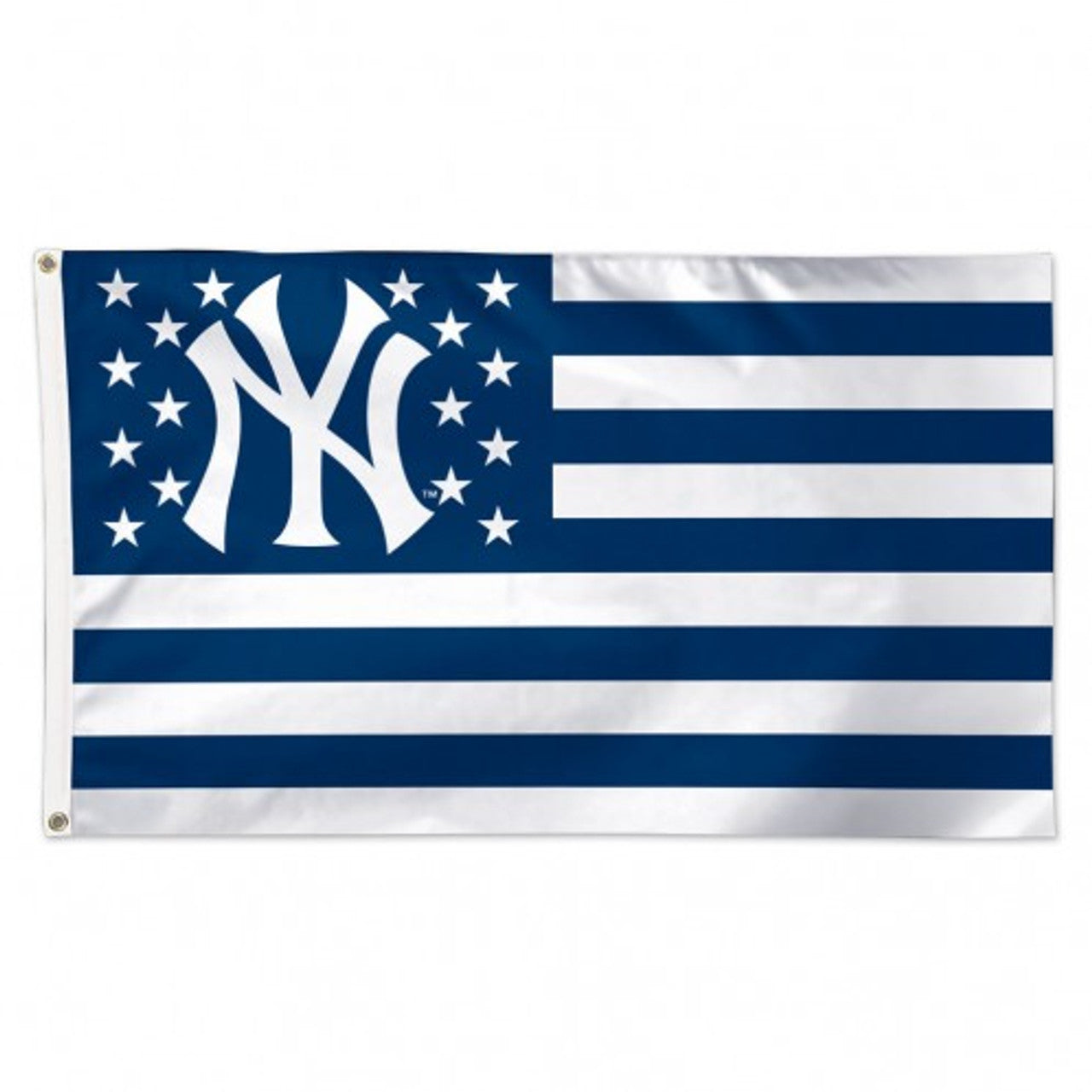 New York Yankees Flag 3x5 Deluxe Style Stars and Stripes Design - Sports Collectibles, Sports Memorabilia, Sports Fan Shop, Sports Gifts