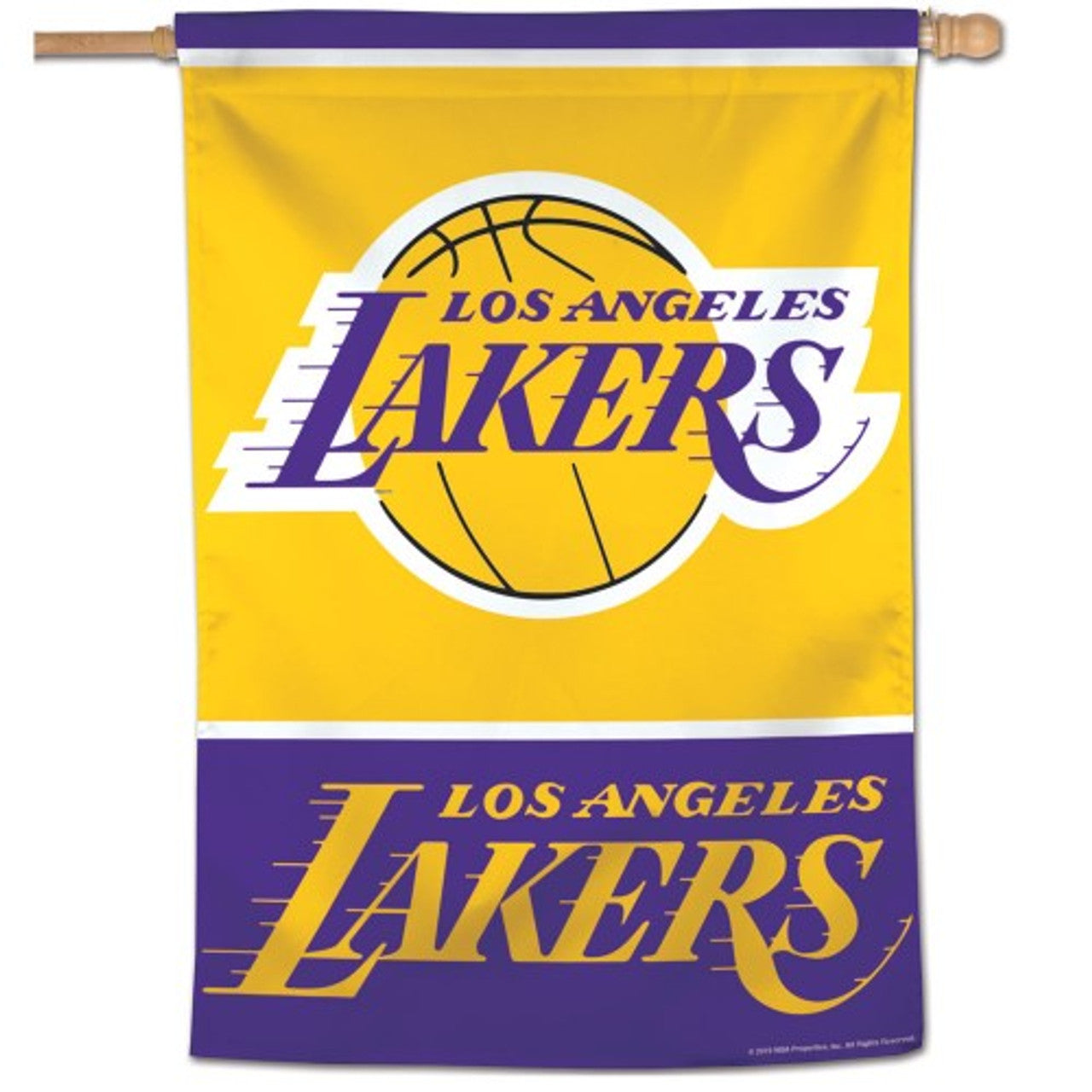 Los Angeles Lakers Banner 28x40 Vertical - Sports Collectibles, Sports Memorabilia, Sports Fan Shop, Sports Gifts