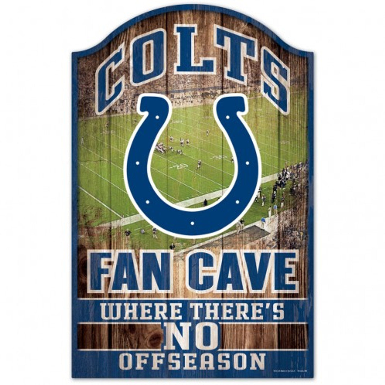 Indianapolis Colts Sign 11x17 Wood Fan Cave Design - Sports Collectibles, Sports Memorabilia, Sports Fan Shop, Sports Gifts