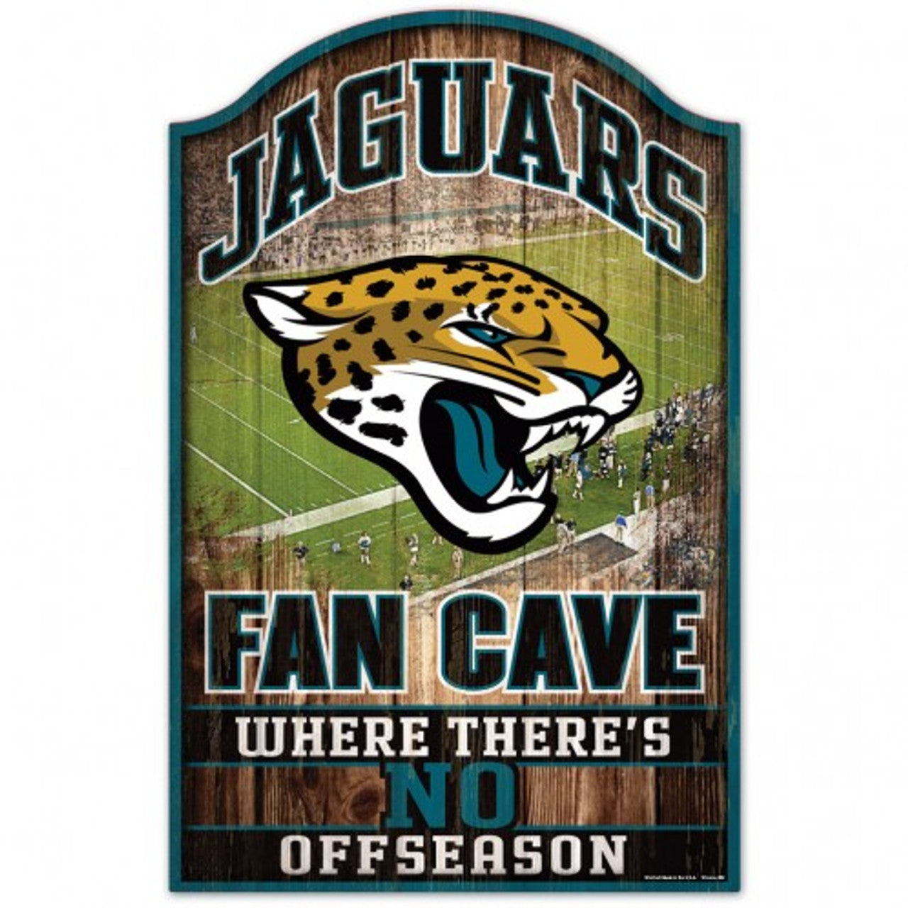 Jacksonville Jaguars Sign 11x17 Wood Fan Cave Design - Sports Collectibles, Sports Memorabilia, Sports Fan Shop, Sports Gifts