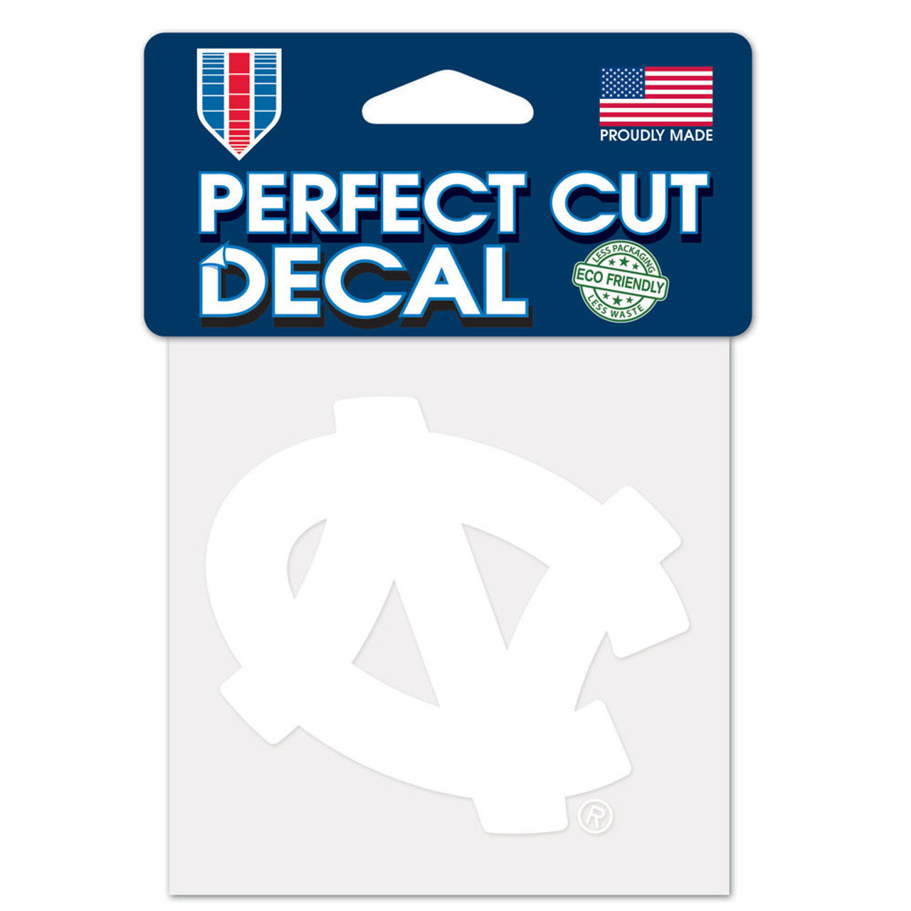 North Carolina Tar Heels Decal 4x4 Perfect Cut White - Sports Collectibles, Sports Memorabilia, Sports Fan Shop, Sports Gifts