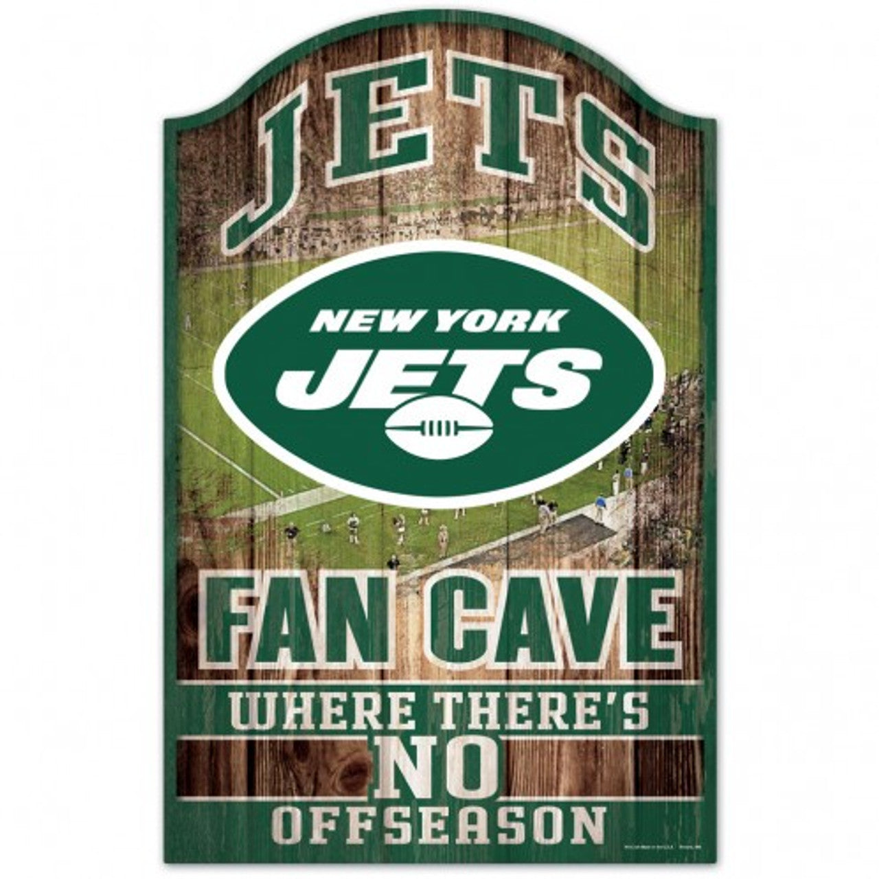 New York Jets Sign 11x17 Wood Fan Cave Design - Sports Collectibles, Sports Memorabilia, Sports Fan Shop, Sports Gifts