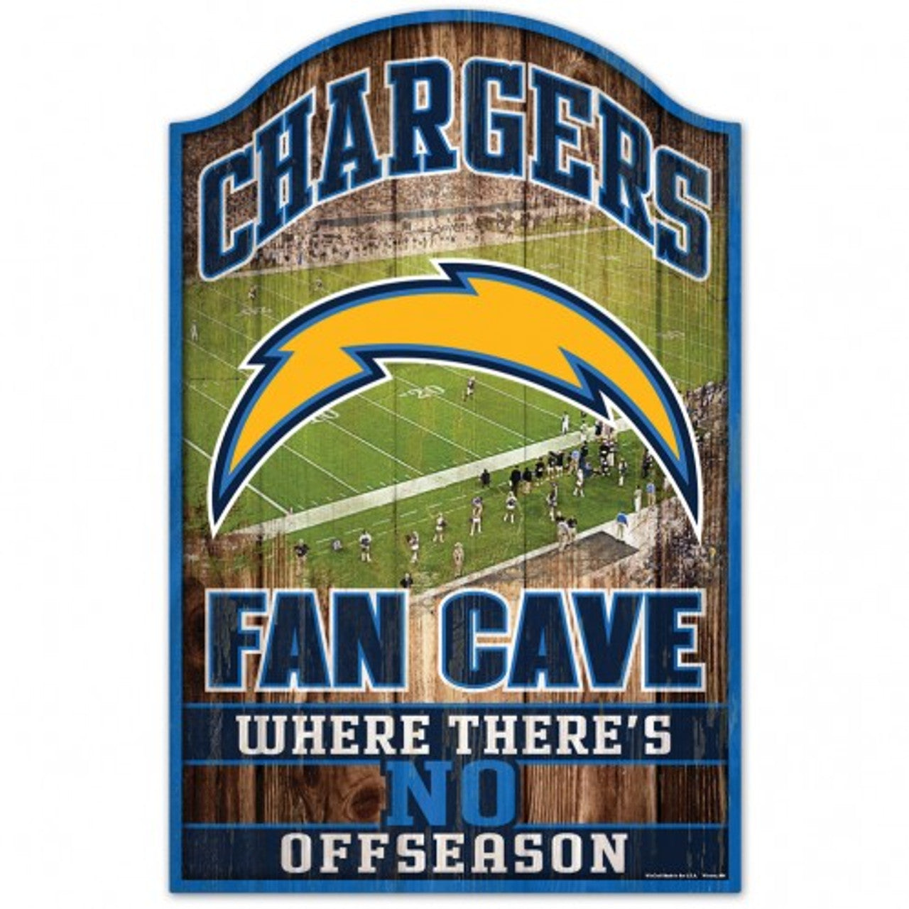Los Angeles Chargers Sign 11x17 Wood Fan Cave Design - Sports Collectibles, Sports Memorabilia, Sports Fan Shop, Sports Gifts