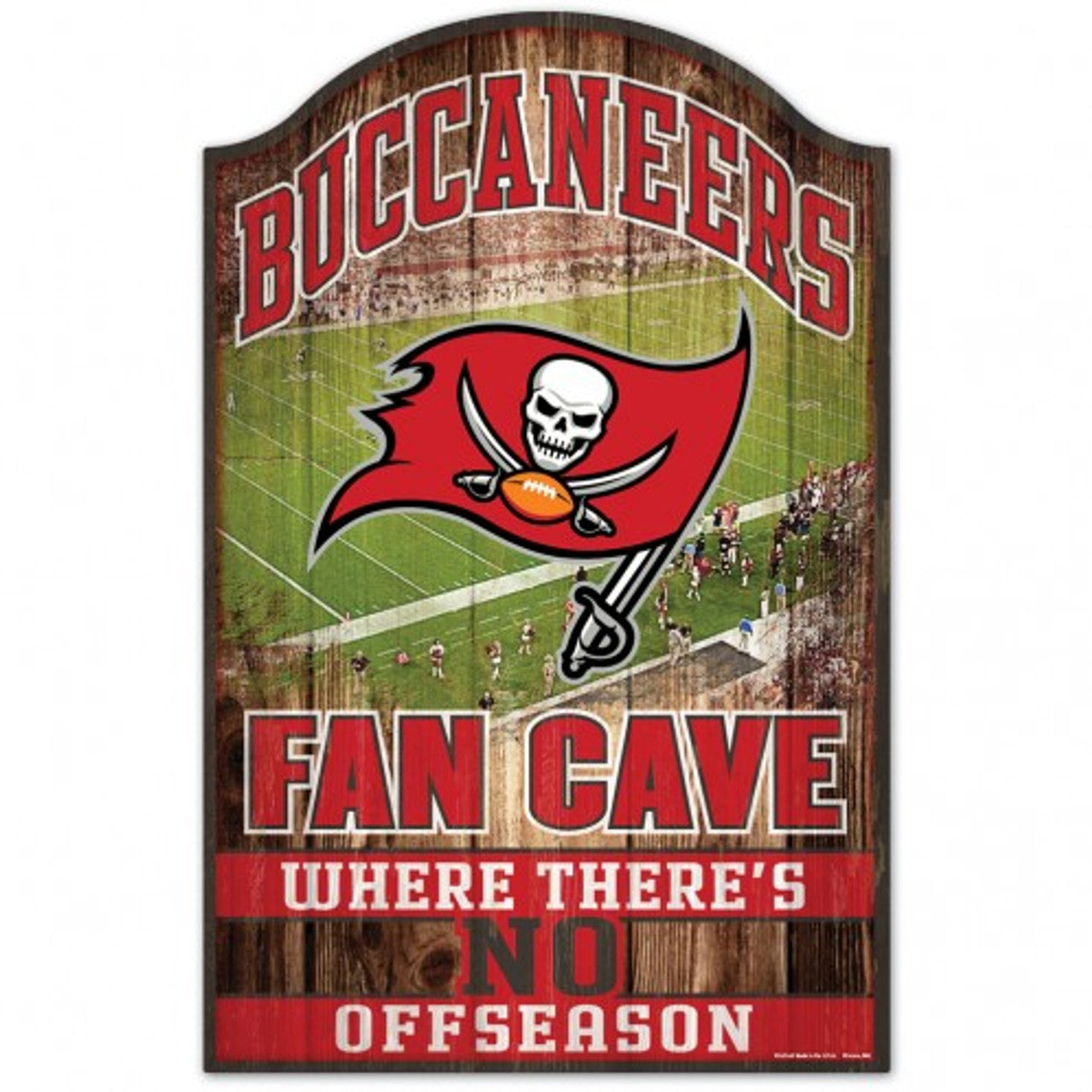 Tampa Bay Buccaneers Sign 11x17 Wood Fan Cave Design - Sports Collectibles, Sports Memorabilia, Sports Fan Shop, Sports Gifts