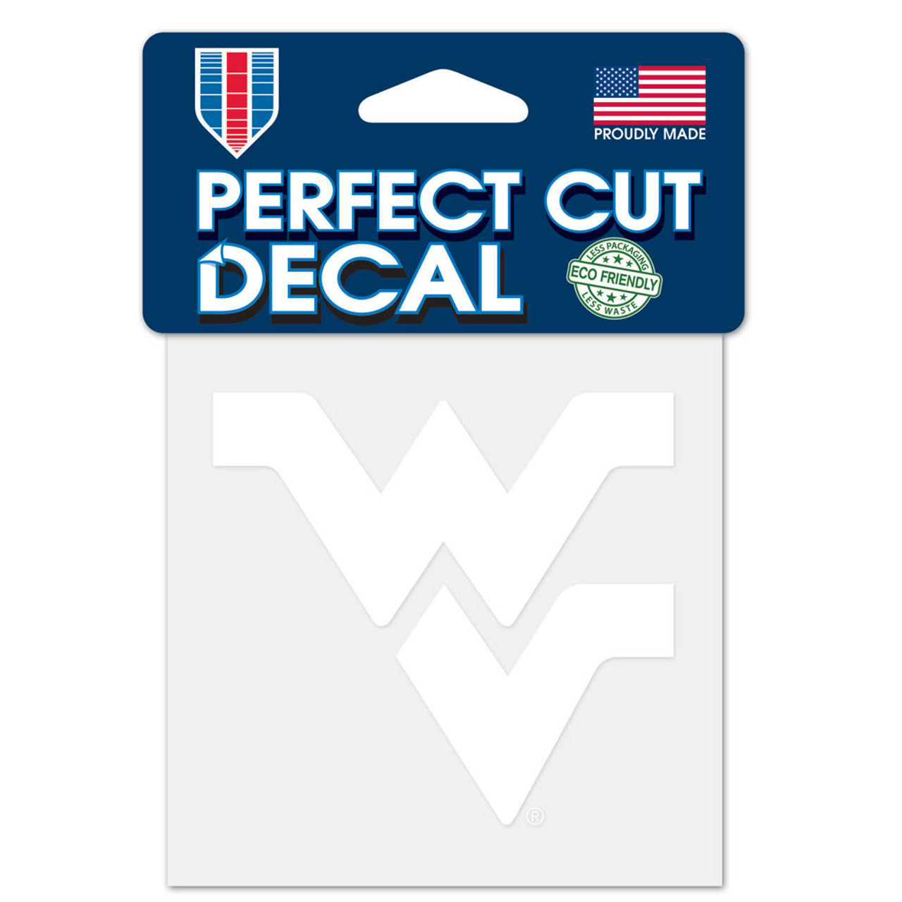 West Virginia Mountaineers Decal 4x4 Perfect Cut White - Sports Collectibles, Sports Memorabilia, Sports Fan Shop, Sports Gifts