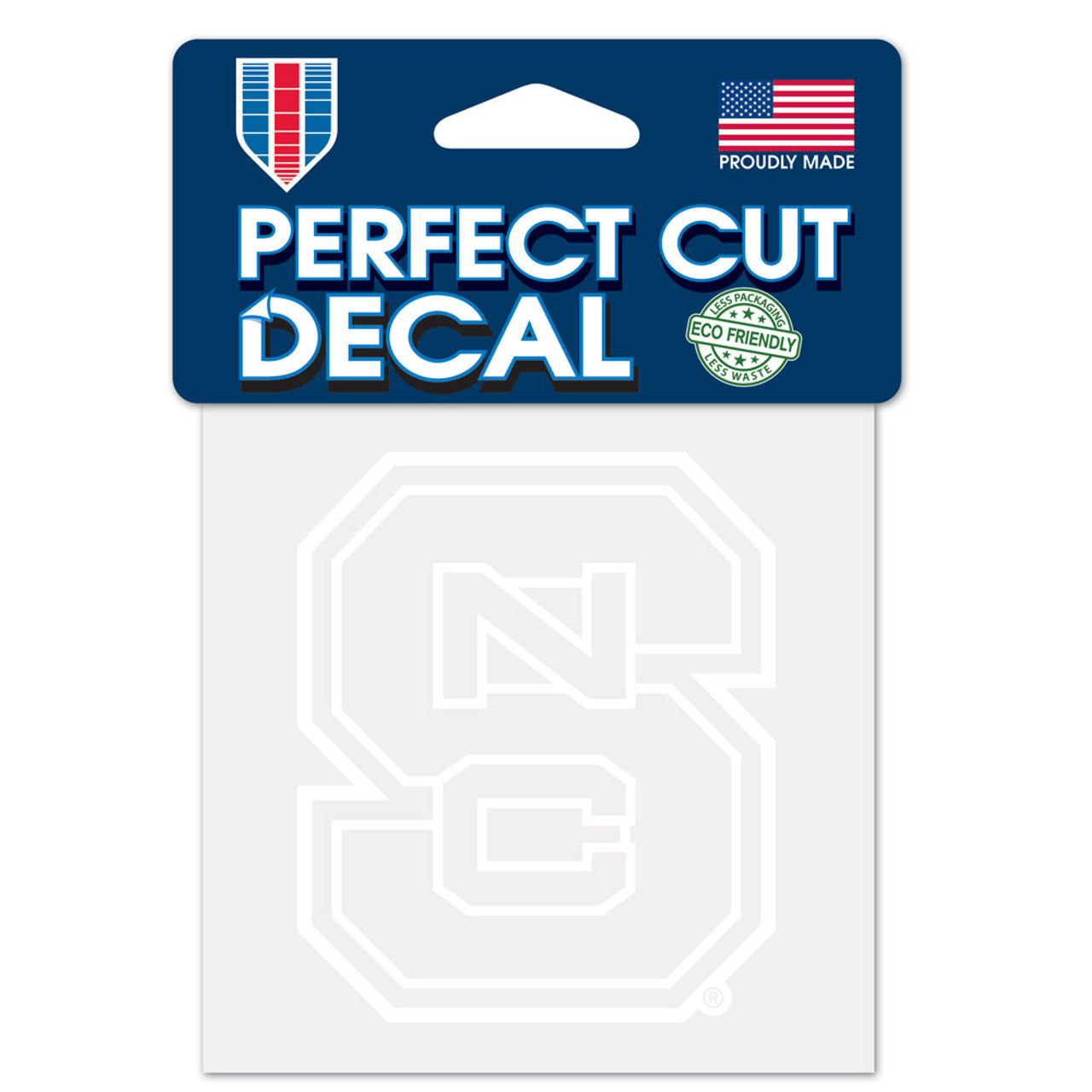 North Carolina State Wolfpack Decal 4x4 Perfect Cut White - Sports Collectibles, Sports Memorabilia, Sports Fan Shop, Sports Gifts