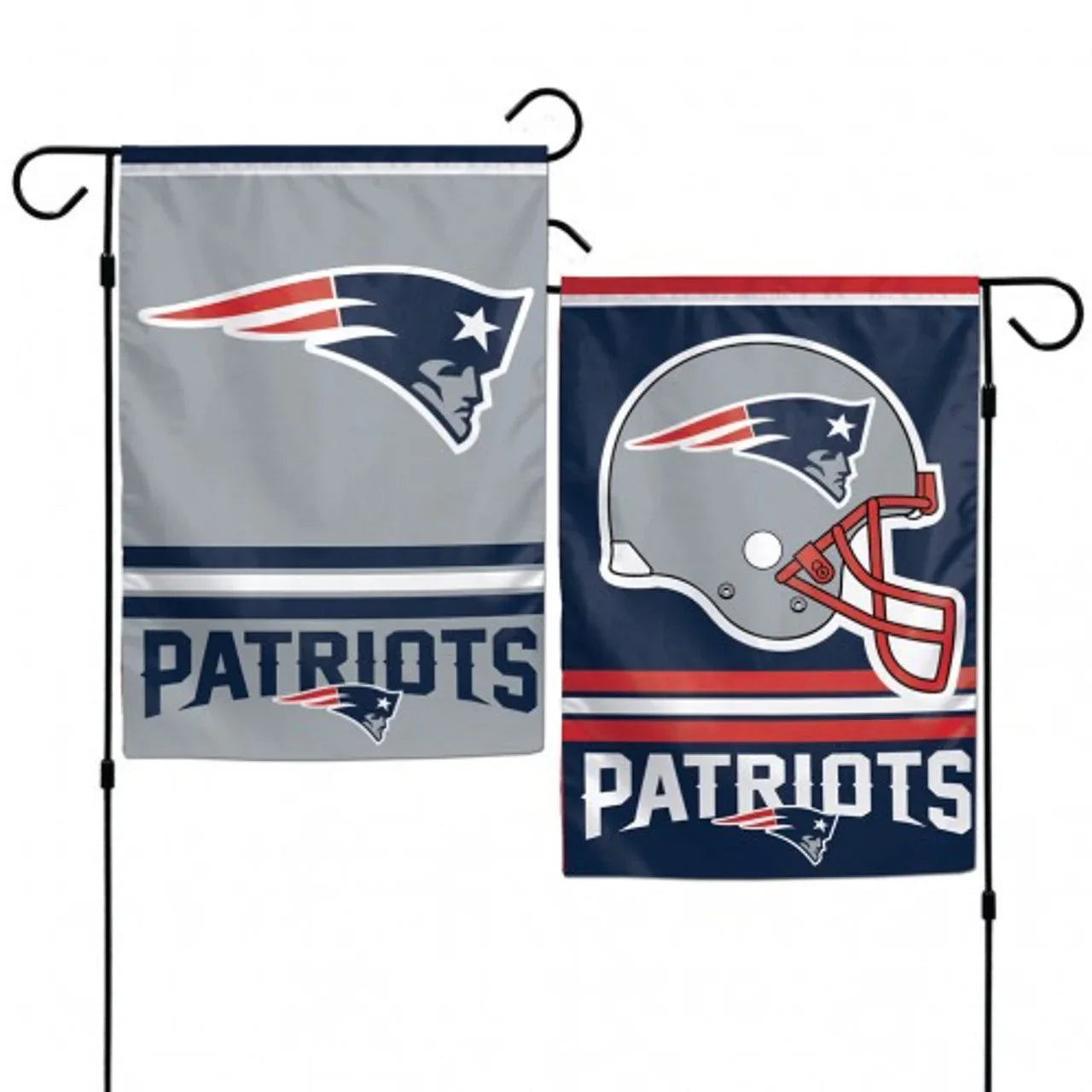 New England Patriots Flag 12x18 Garden Style 2 Sided - 757 Sports Collectibles