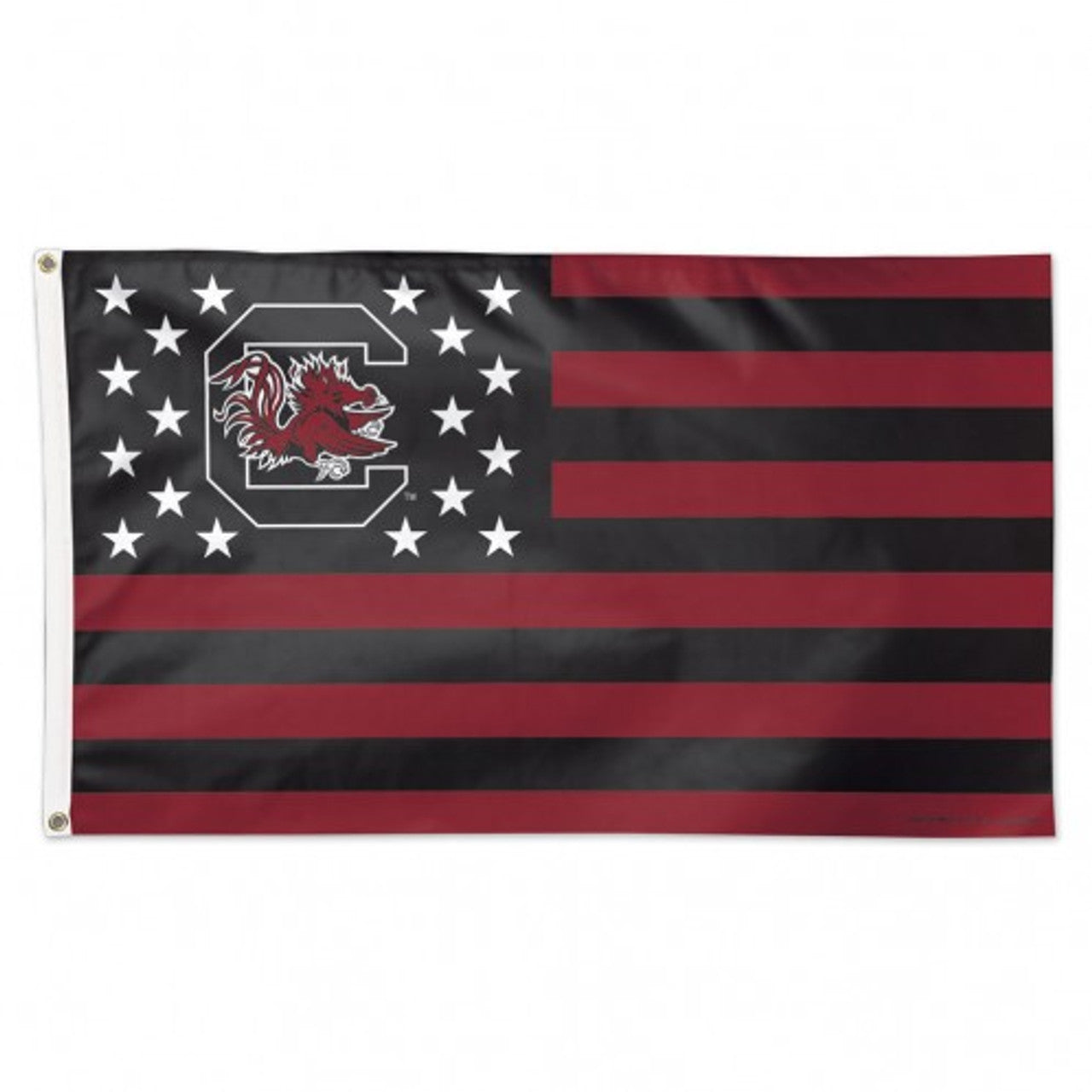 South Carolina Gamecocks Flag 3x5 Deluxe Style Stars and Stripes Design - Sports Collectibles, Sports Memorabilia, Sports Fan Shop, Sports Gifts