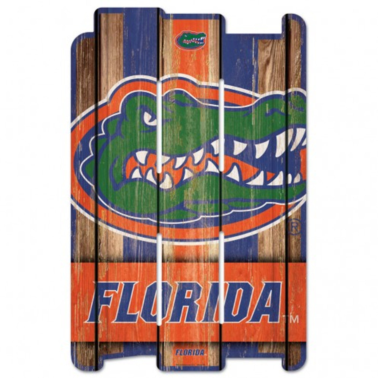 Florida Gators Sign 11x17 Wood Fence Style - Sports Collectibles, Sports Memorabilia, Sports Fan Shop, Sports Gifts