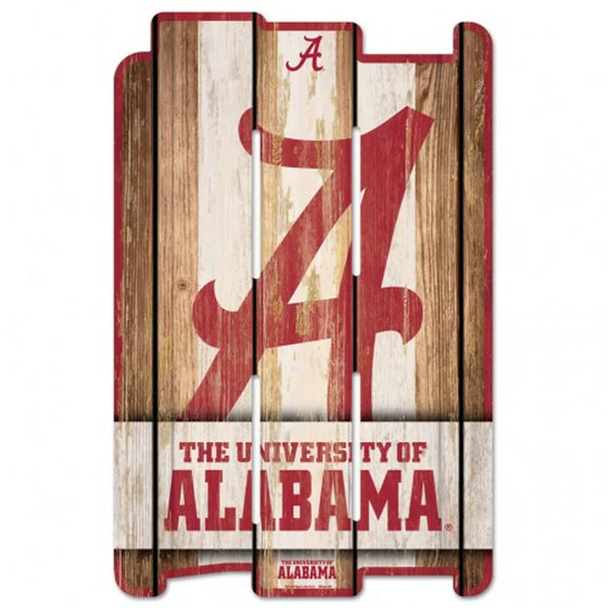 Alabama Crimson Tide Wood Fence Sign (CDG) - 757 Sports Collectibles