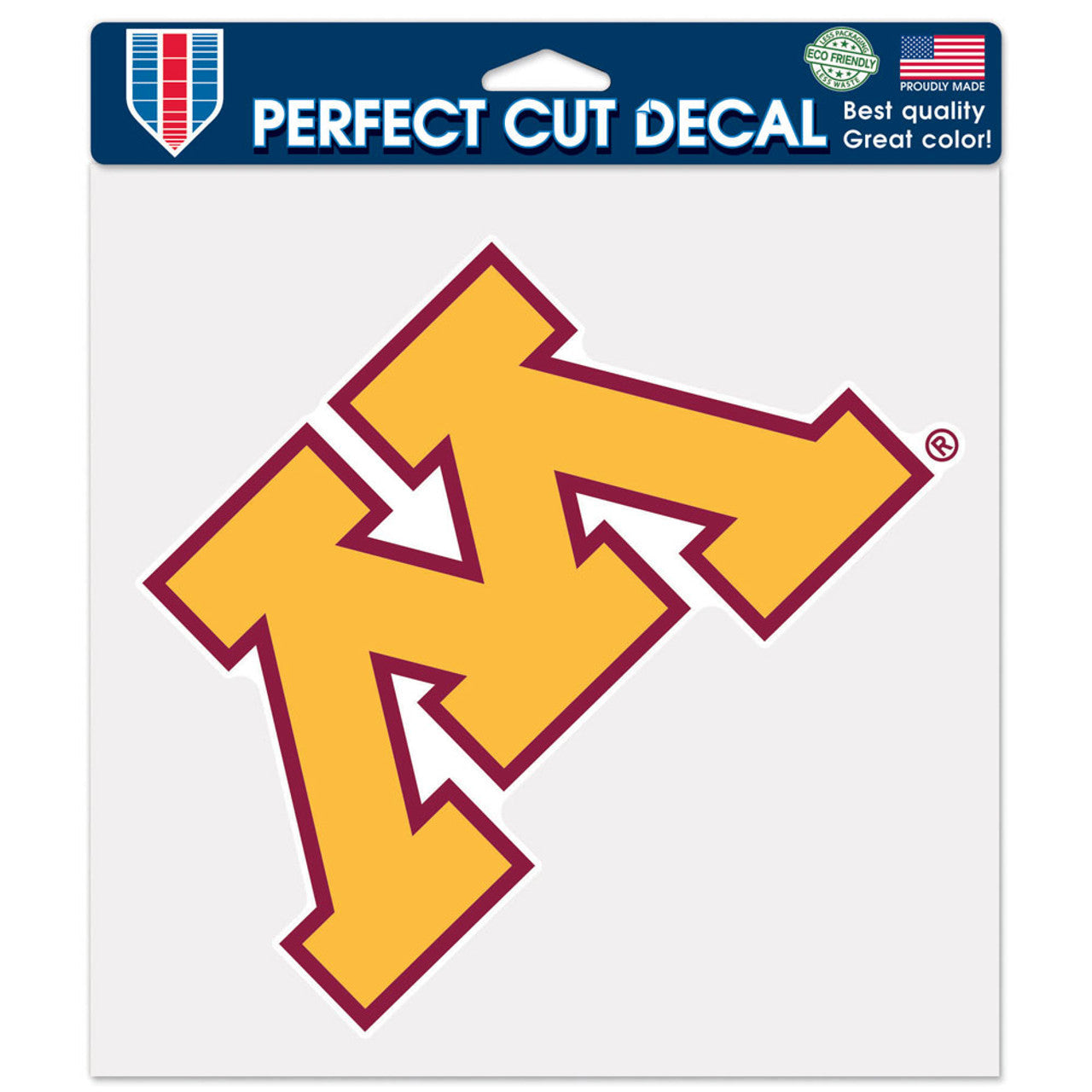 Minnesota Golden Gophers Decal 8x8 Perfect Cut Color - Sports Collectibles, Sports Memorabilia, Sports Fan Shop, Sports Gifts