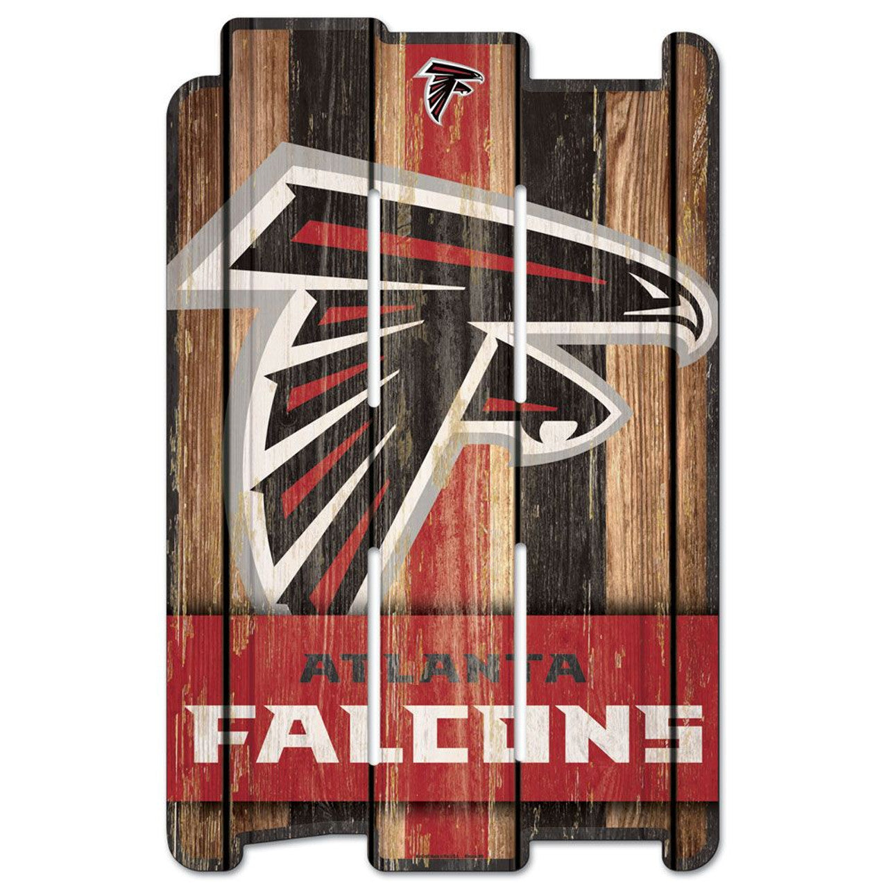 Atlanta Falcons Sign 11x17 Wood Fence Style - Sports Collectibles, Sports Memorabilia, Sports Fan Shop, Sports Gifts