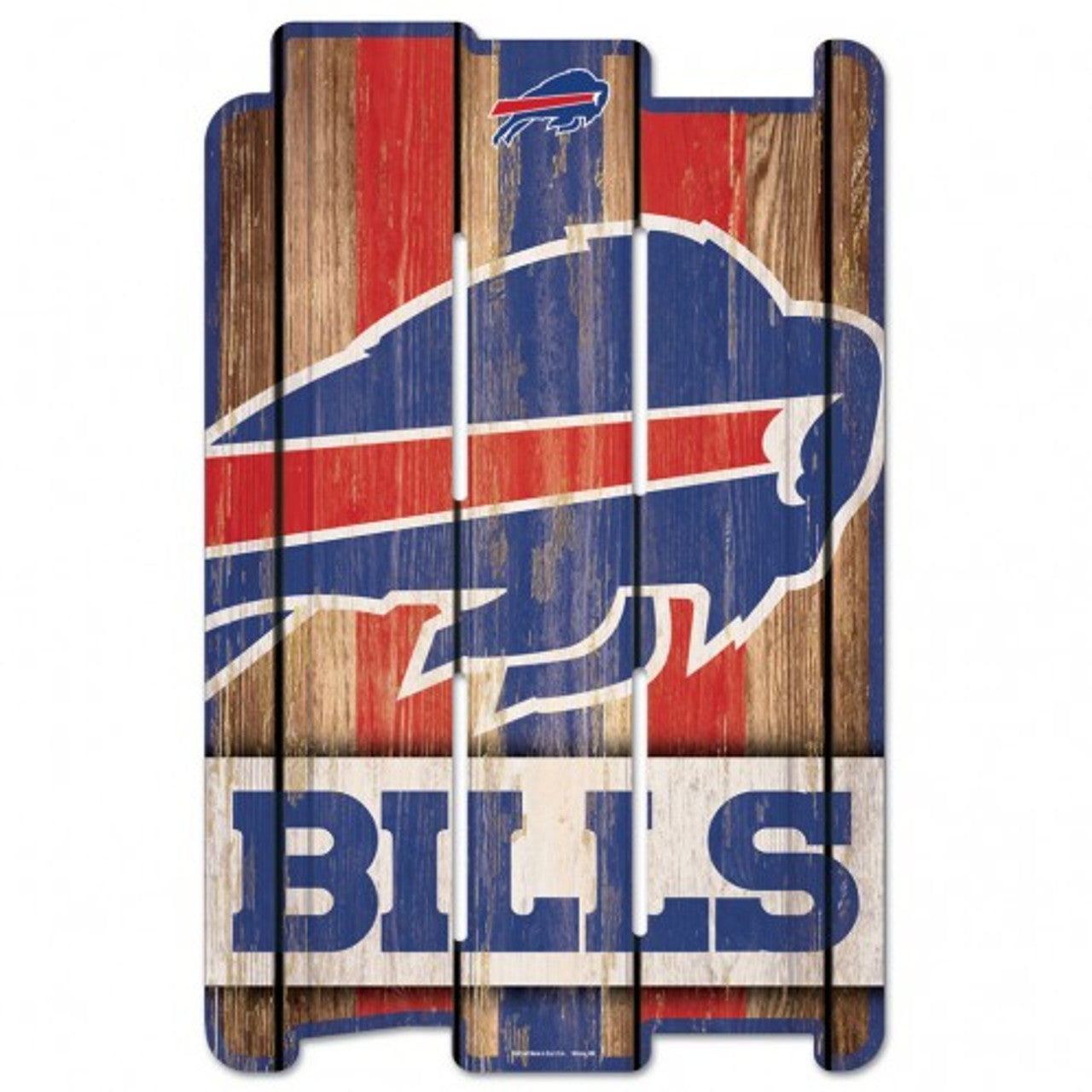 Buffalo Bills Sign 11x17 Wood Fence Style - Sports Collectibles, Sports Memorabilia, Sports Fan Shop, Sports Gifts