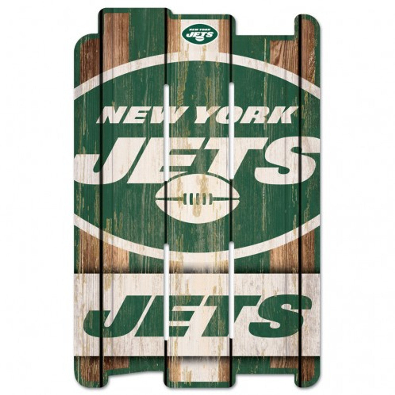 New York Jets Sign 11x17 Wood Fence Style - Sports Collectibles, Sports Memorabilia, Sports Fan Shop, Sports Gifts