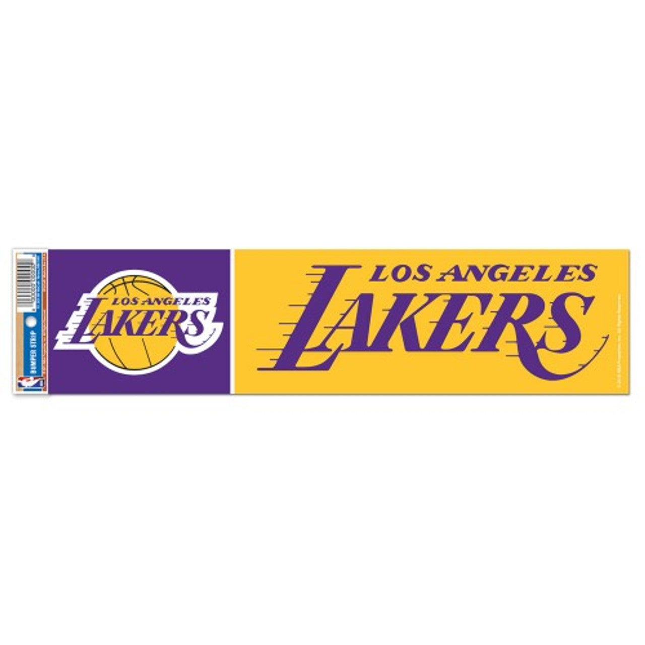 Los Angeles Lakers Decal 3x12 Bumper Strip Style - Sports Collectibles, Sports Memorabilia, Sports Fan Shop, Sports Gifts