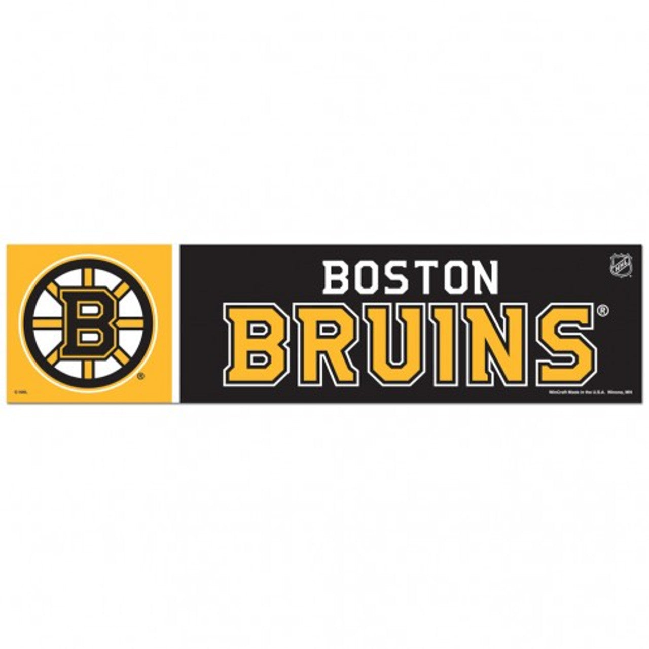 Boston Bruins Decal 3x12 Bumper Strip Style - Sports Collectibles, Sports Memorabilia, Sports Fan Shop, Sports Gifts