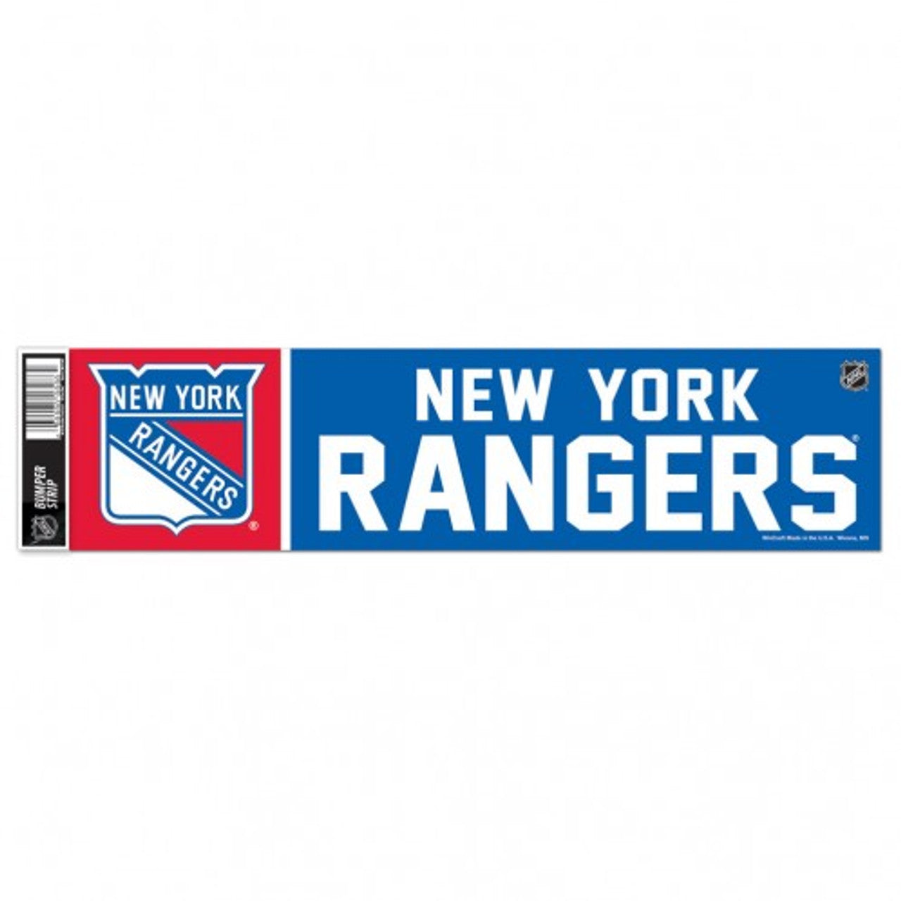 New York Rangers Decal 3x12 Bumper Strip Style - Sports Collectibles, Sports Memorabilia, Sports Fan Shop, Sports Gifts