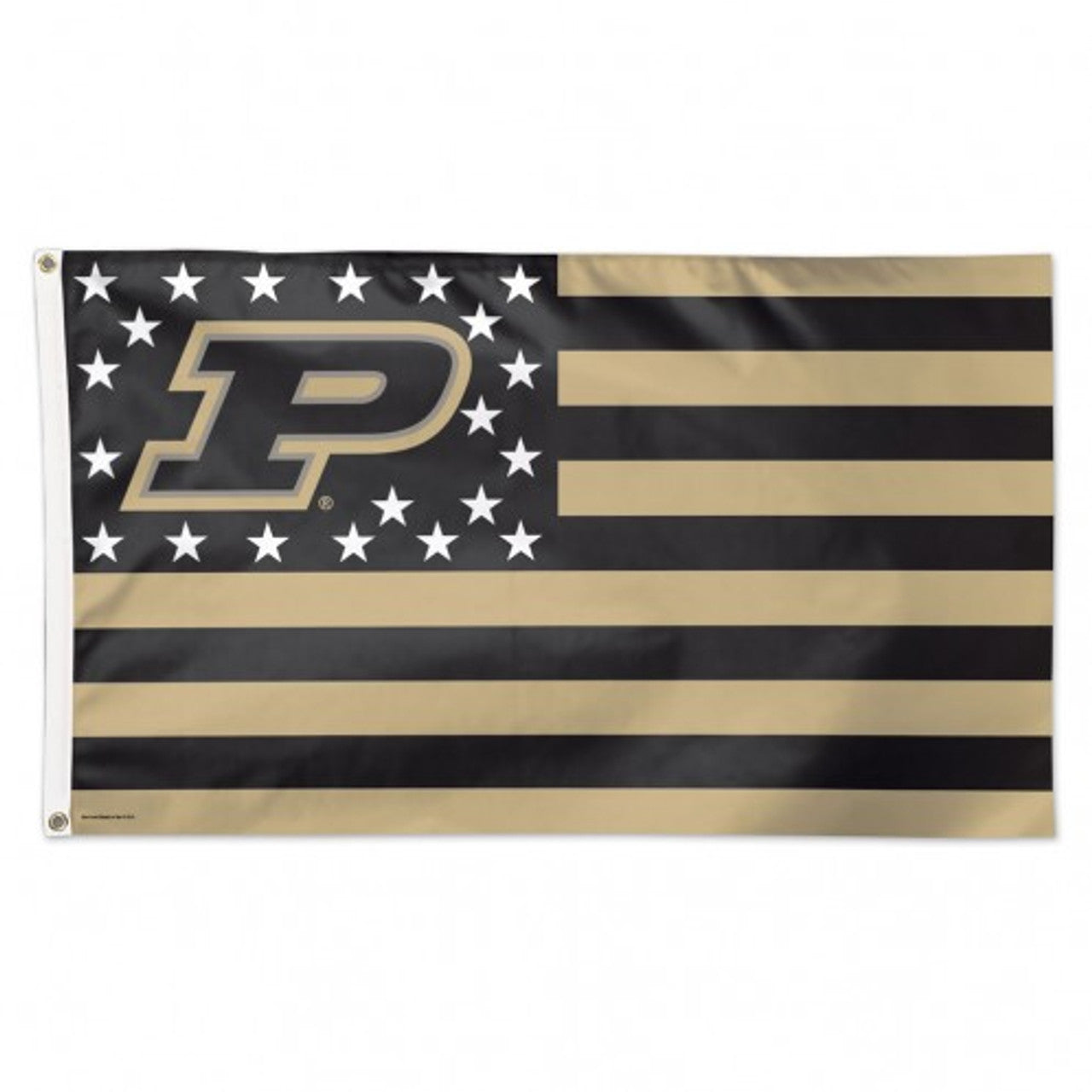 Purdue Boilermakers Flag 3x5 Deluxe Style Stars and Stripes Design - Special Order - Sports Collectibles, Sports Memorabilia, Sports Fan Shop, Sports Gifts