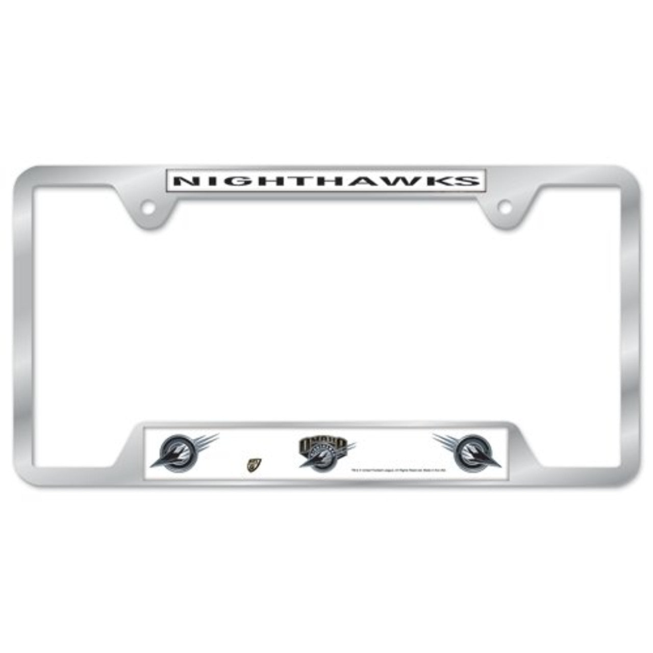 Omaha Nighthawks License Plate Frame Chrome CO - Sports Collectibles, Sports Memorabilia, Sports Fan Shop, Sports Gifts