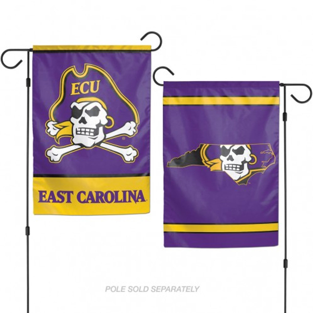 East Carolina Pirates Flag 12x18 Garden Style 2 Sided - Sports Collectibles, Sports Memorabilia, Sports Fan Shop, Sports Gifts