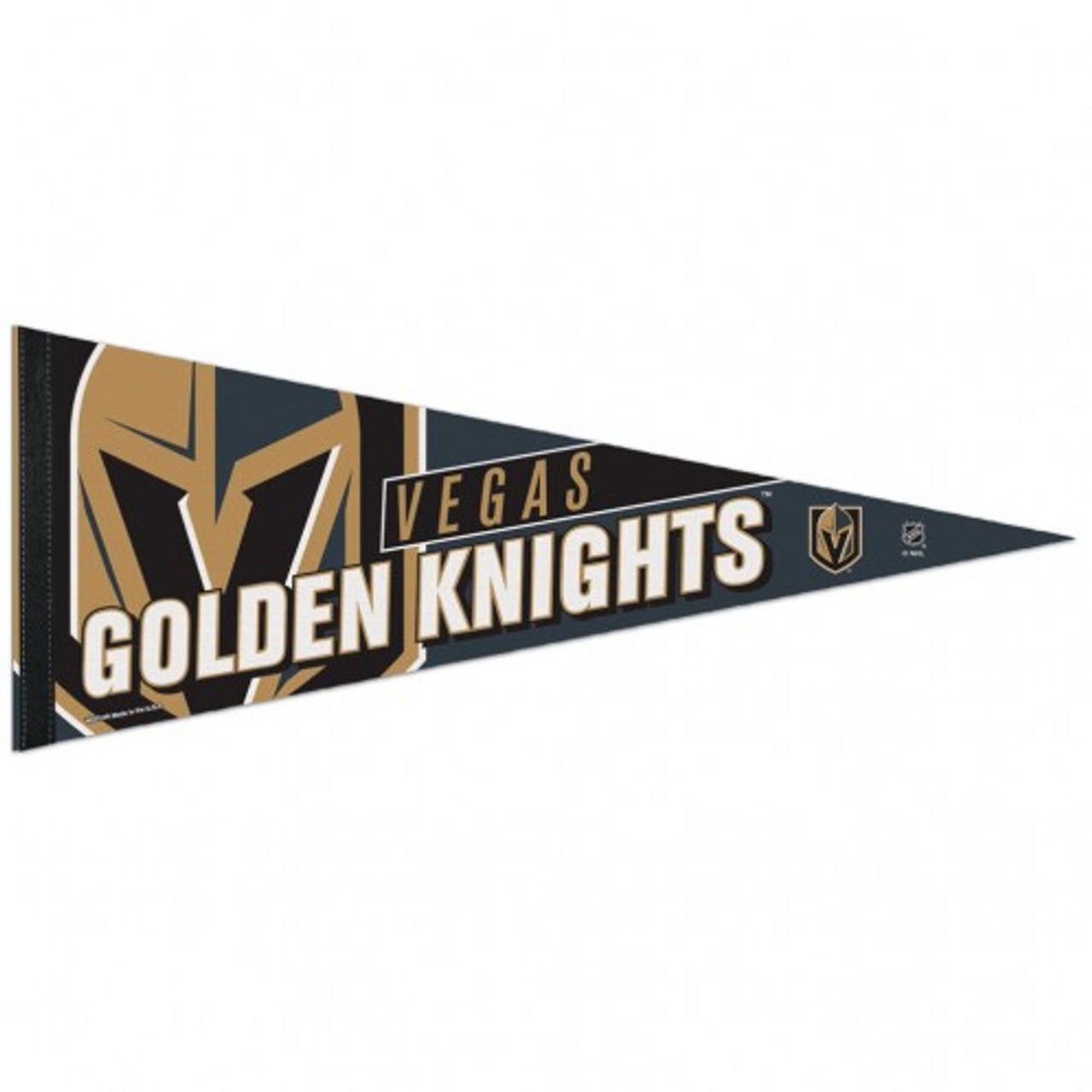 Vegas Golden Knights Pennant 12x30 Premium Style - Sports Collectibles, Sports Memorabilia, Sports Fan Shop, Sports Gifts