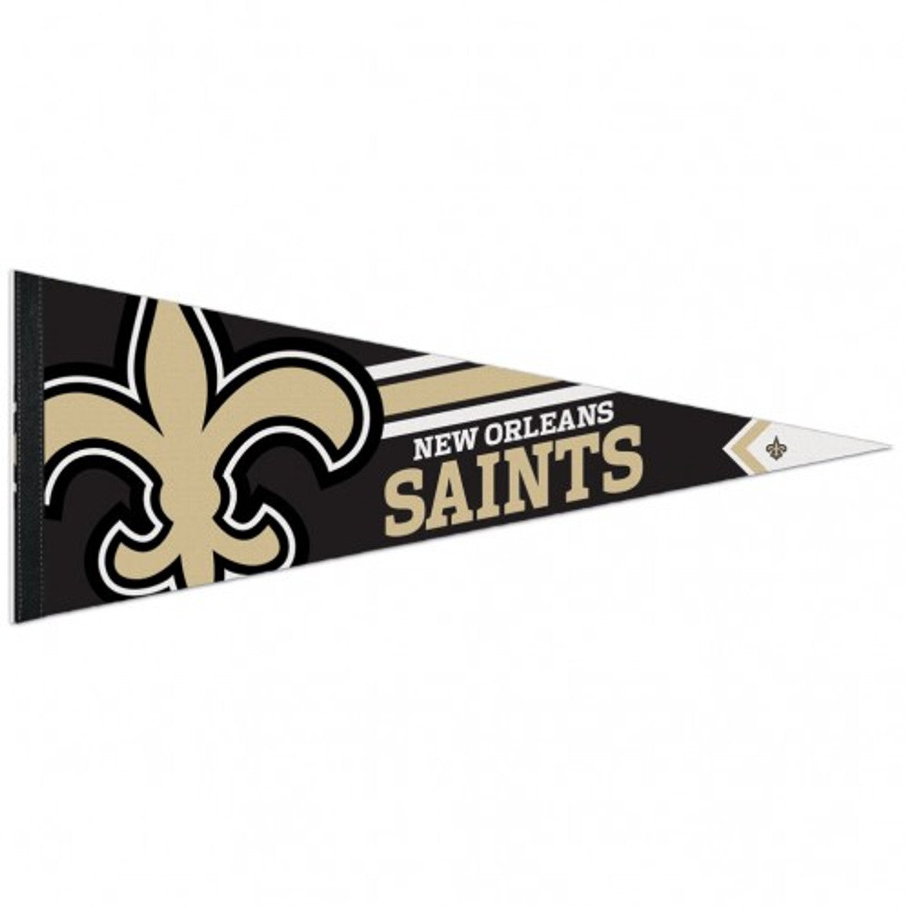 New Orleans Saints Pennant 12x30 Premium Style - Sports Collectibles, Sports Memorabilia, Sports Fan Shop, Sports Gifts