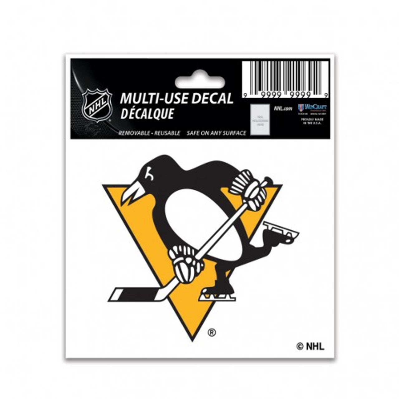 Pittsburgh Penguins Decal 3x4 Multi Use Color - Sports Collectibles, Sports Memorabilia, Sports Fan Shop, Sports Gifts