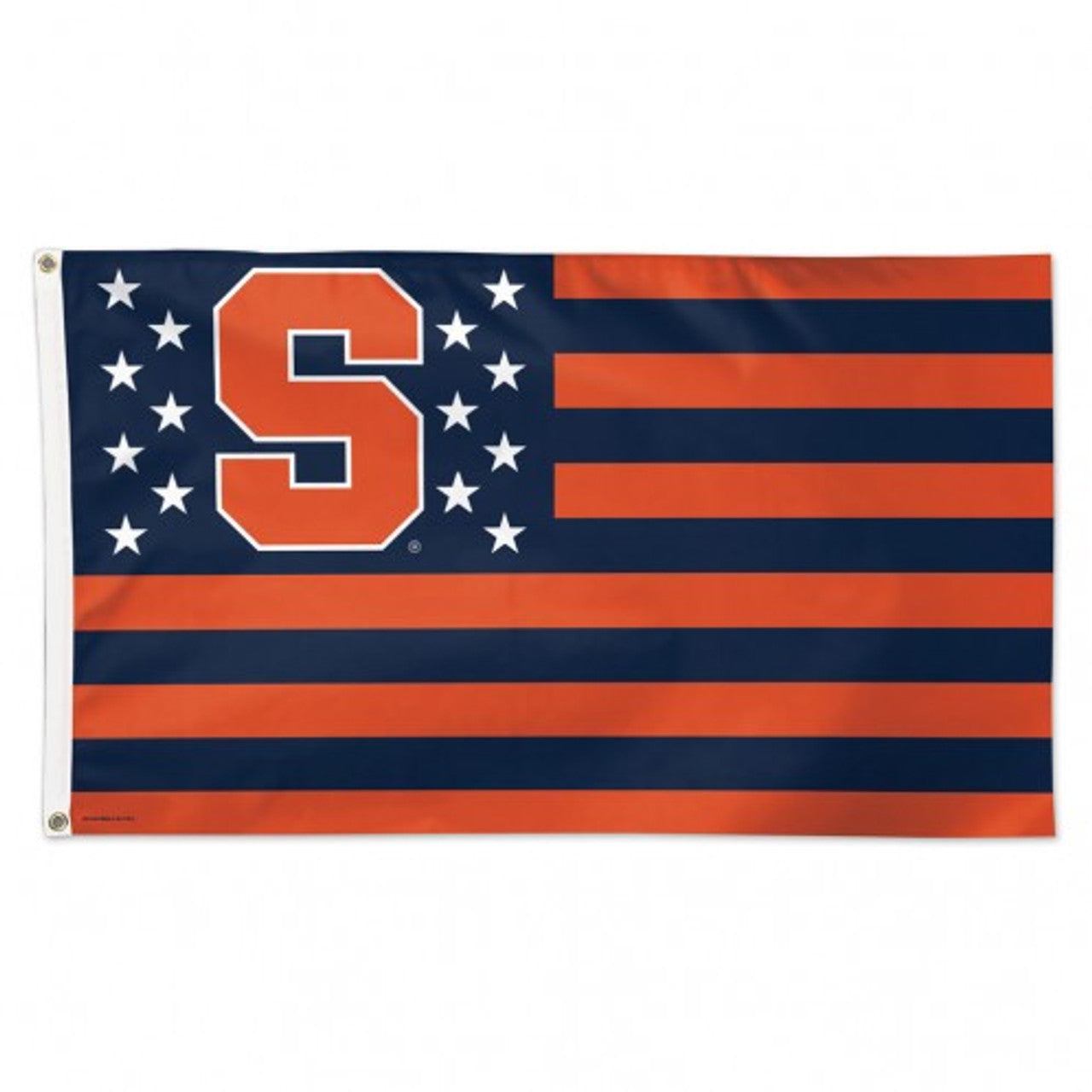 Syracuse Orange Flag 3x5 Deluxe Style Stars and Stripes Design - Sports Collectibles, Sports Memorabilia, Sports Fan Shop, Sports Gifts