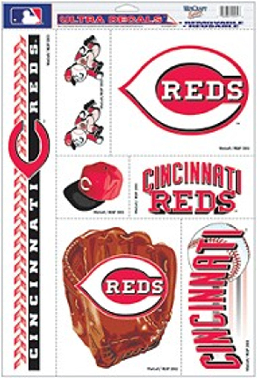 Cincinnati Reds Decal 11x17 Multi Use - Special Order - Sports Collectibles, Sports Memorabilia, Sports Fan Shop, Sports Gifts