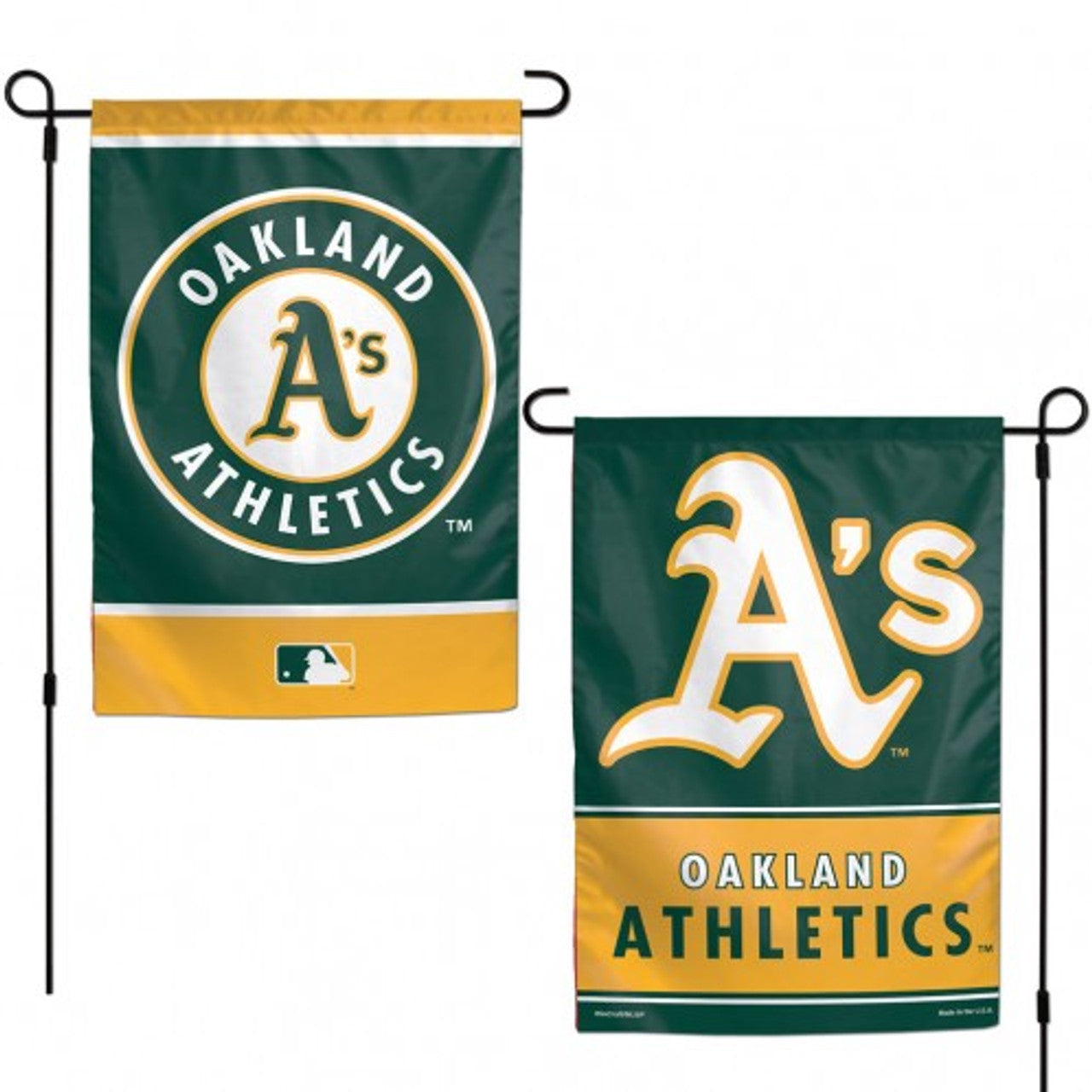 Oakland Athletics Flag 12x18 Garden Style 2 Sided - Sports Collectibles, Sports Memorabilia, Sports Fan Shop, Sports Gifts