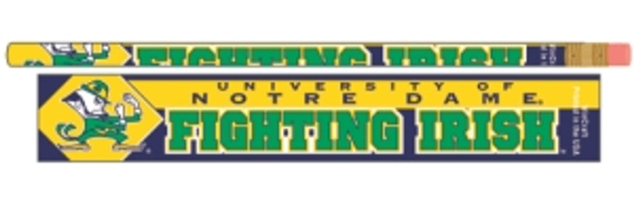 Notre Dame Fighting Irish Pencil 6 Pack - Sports Collectibles, Sports Memorabilia, Sports Fan Shop, Sports Gifts