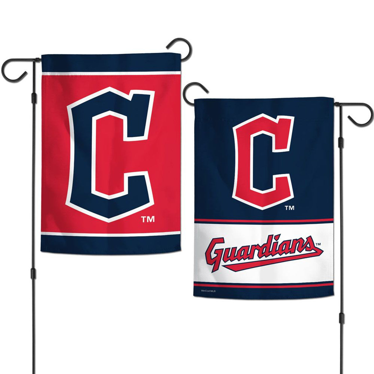 Cleveland Guardians Flag 12x18 Garden Style 2 Sided - Sports Collectibles, Sports Memorabilia, Sports Fan Shop, Sports Gifts