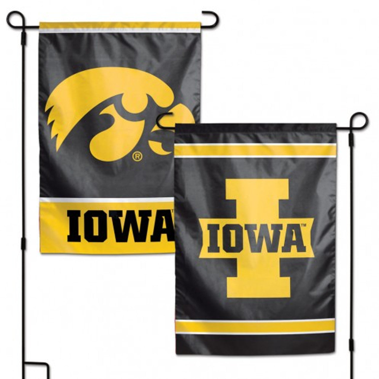 Iowa Hawkeyes Flag 12x18 Garden Style 2 Sided - Sports Collectibles, Sports Memorabilia, Sports Fan Shop, Sports Gifts