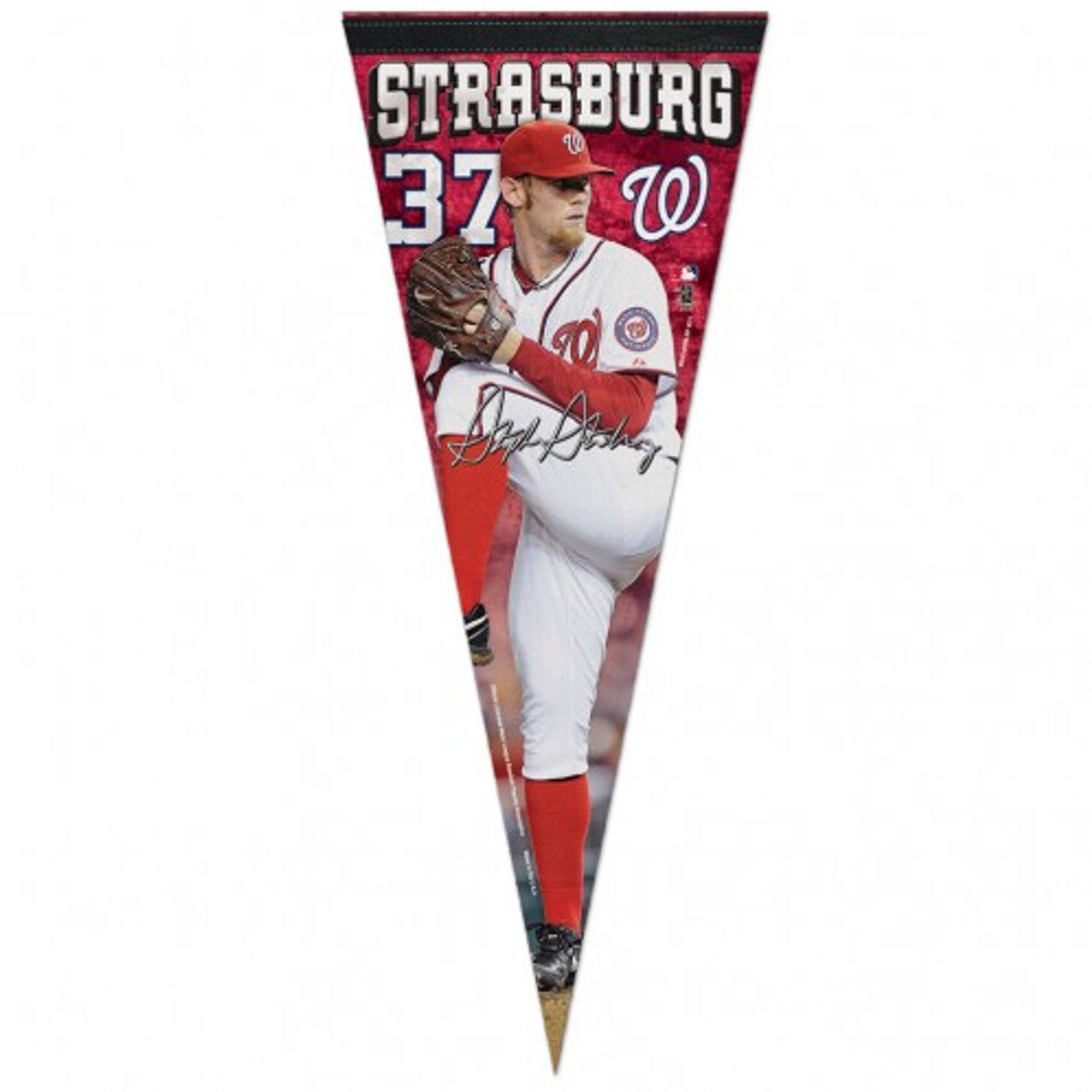 Washington Nationals Pennant 12x30 Premium Style Stephen Strasburg - Special Order - Sports Collectibles, Sports Memorabilia, Sports Fan Shop, Sports Gifts