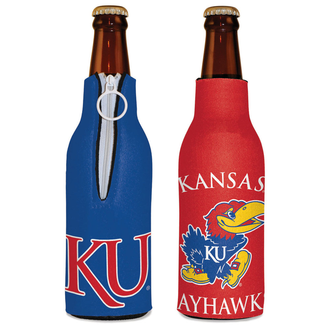 Kansas Jayhawks Bottle Cooler - Sports Collectibles, Sports Memorabilia, Sports Fan Shop, Sports Gifts