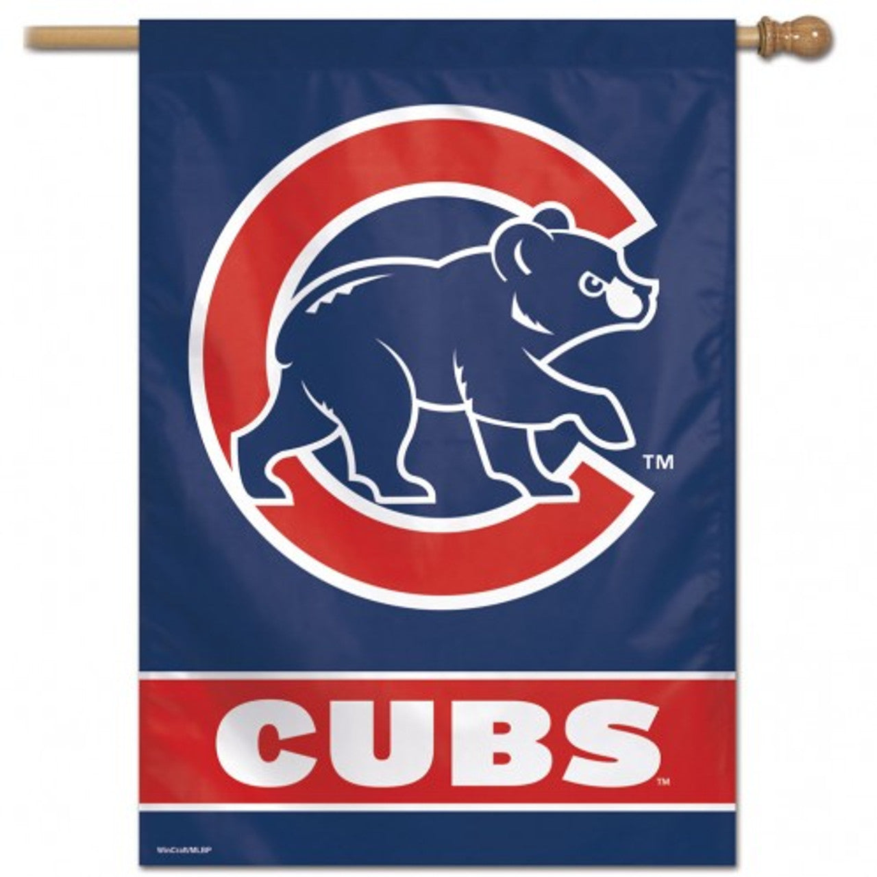 Chicago Cubs Banner 28x40 Vertical - Sports Collectibles, Sports Memorabilia, Sports Fan Shop, Sports Gifts