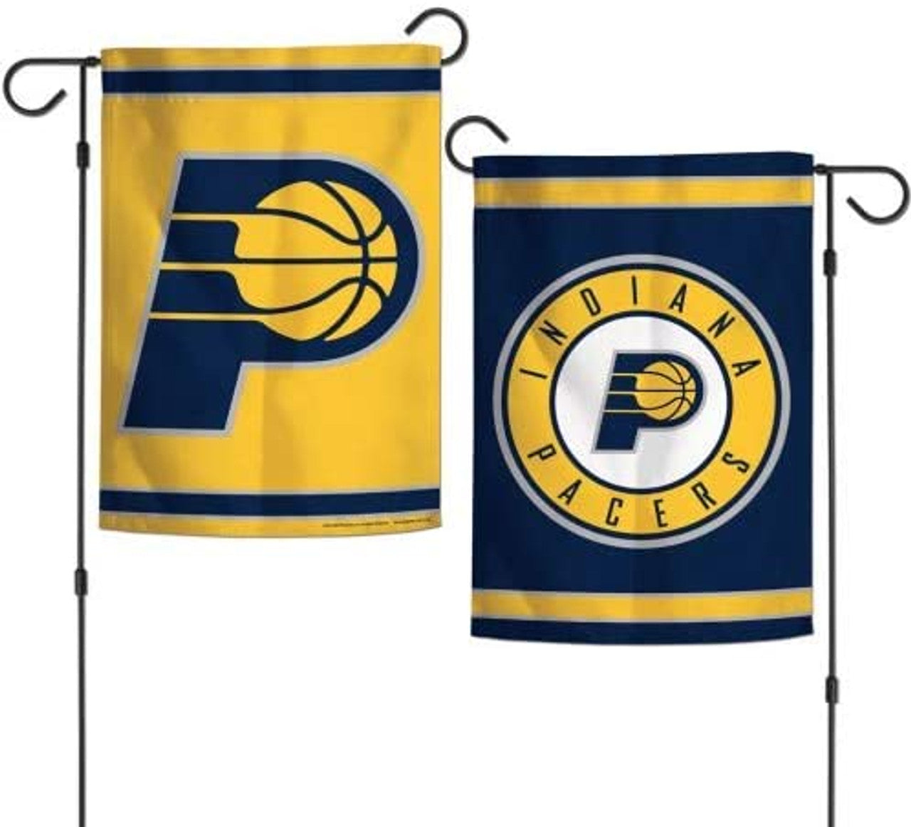 Indiana Pacers Flag 12x18 Garden Style 2 Sided - Special Order - Sports Collectibles, Sports Memorabilia, Sports Fan Shop, Sports Gifts