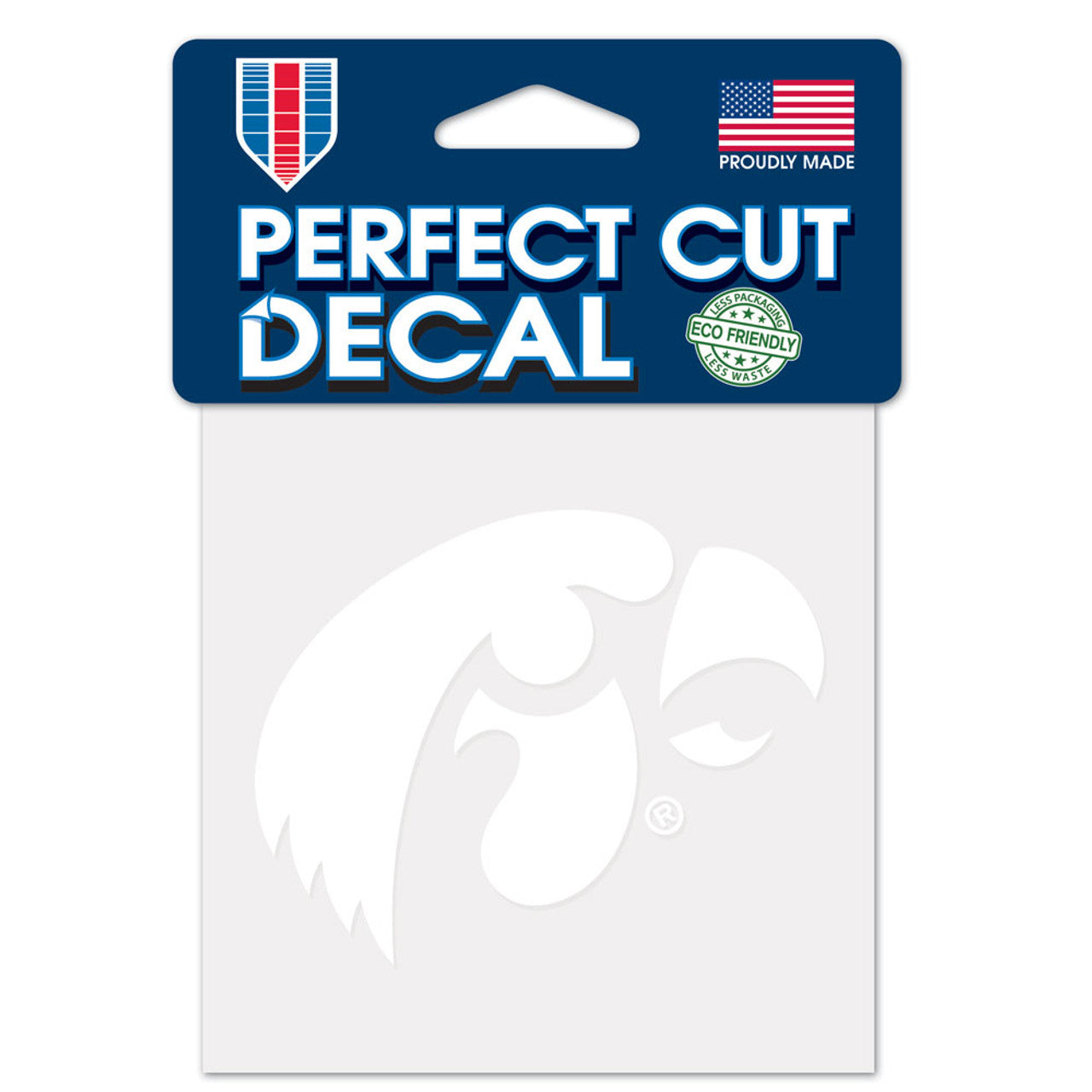 Iowa Hawkeyes Decal 4x4 Perfect Cut White - Sports Collectibles, Sports Memorabilia, Sports Fan Shop, Sports Gifts