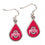 Ohio State Buckeyes Earrings Tear Drop Style (CDG) - 757 Sports Collectibles