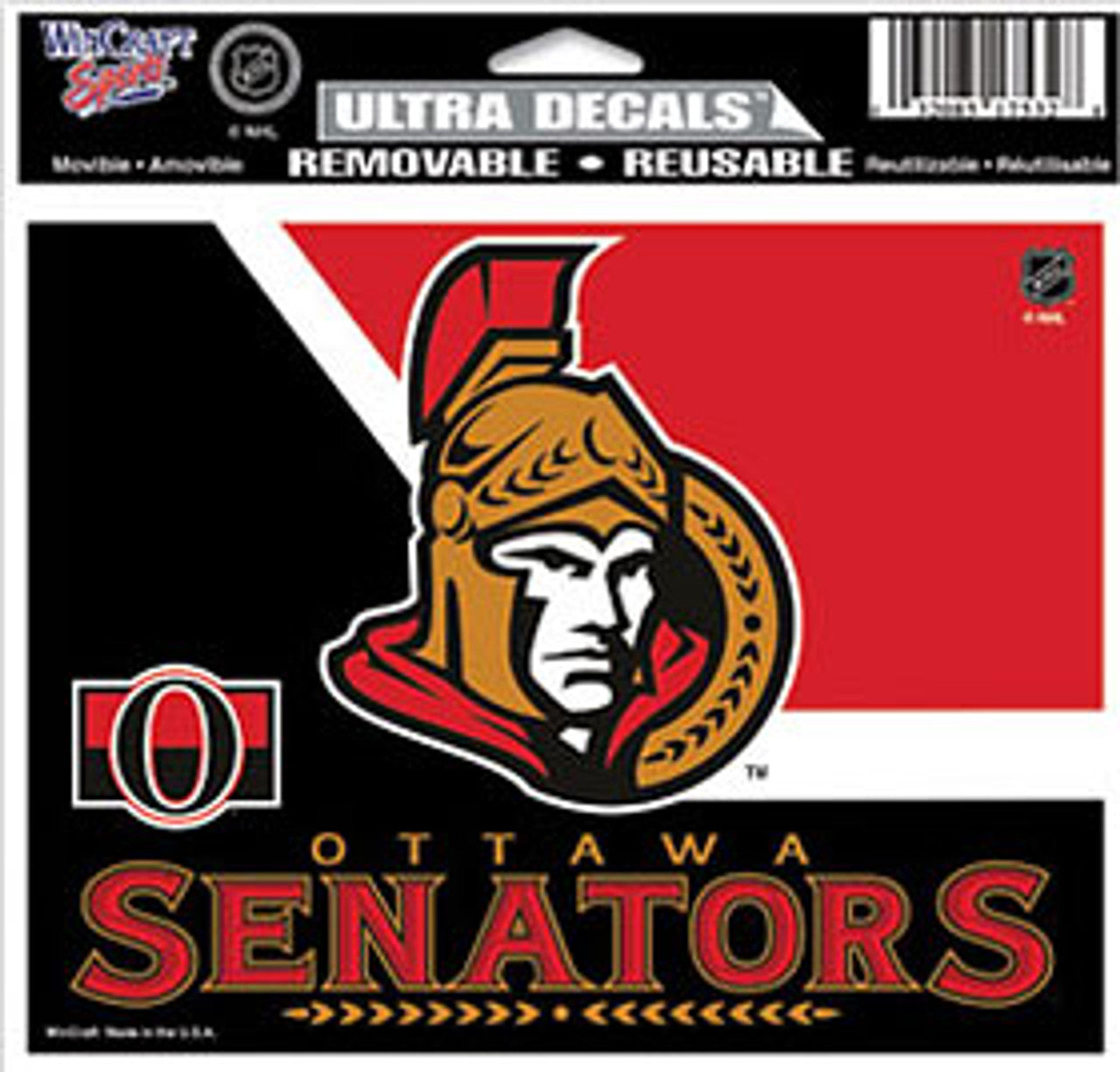Ottawa Senators Decal 5x6 Ultra Color - Sports Collectibles, Sports Memorabilia, Sports Fan Shop, Sports Gifts
