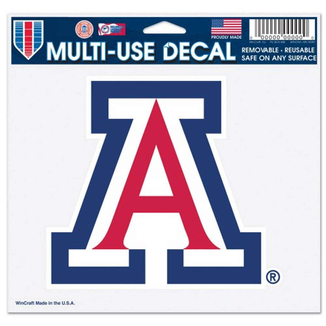 Arizona Wildcats Decal 5x6 Multi Use Color - Sports Collectibles, Sports Memorabilia, Sports Fan Shop, Sports Gifts