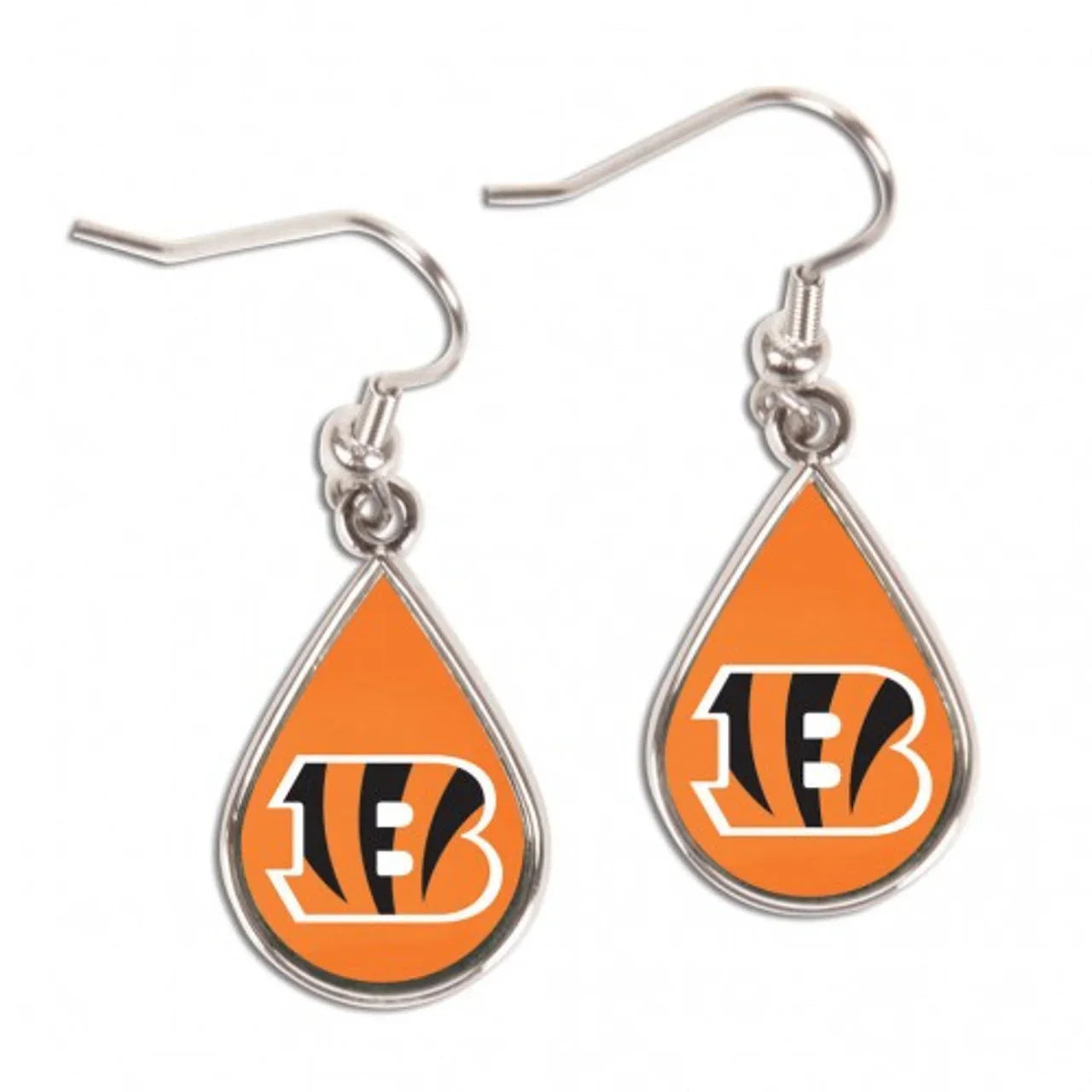 Cincinnati Bengals Earrings Tear Drop Style (CDG) - 757 Sports Collectibles
