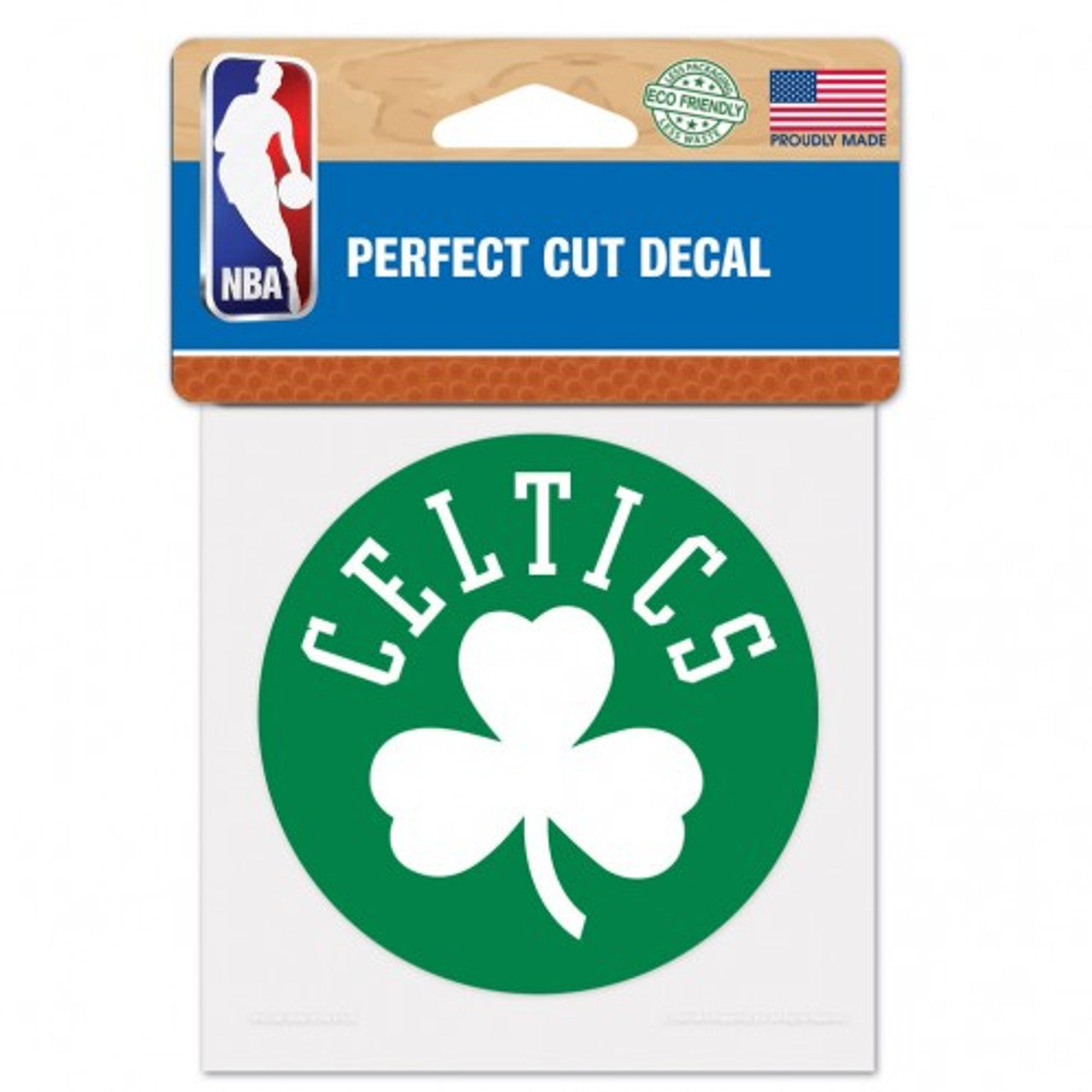 Boston Celtics Decal 4x4 Perfect Cut Color - Sports Collectibles, Sports Memorabilia, Sports Fan Shop, Sports Gifts
