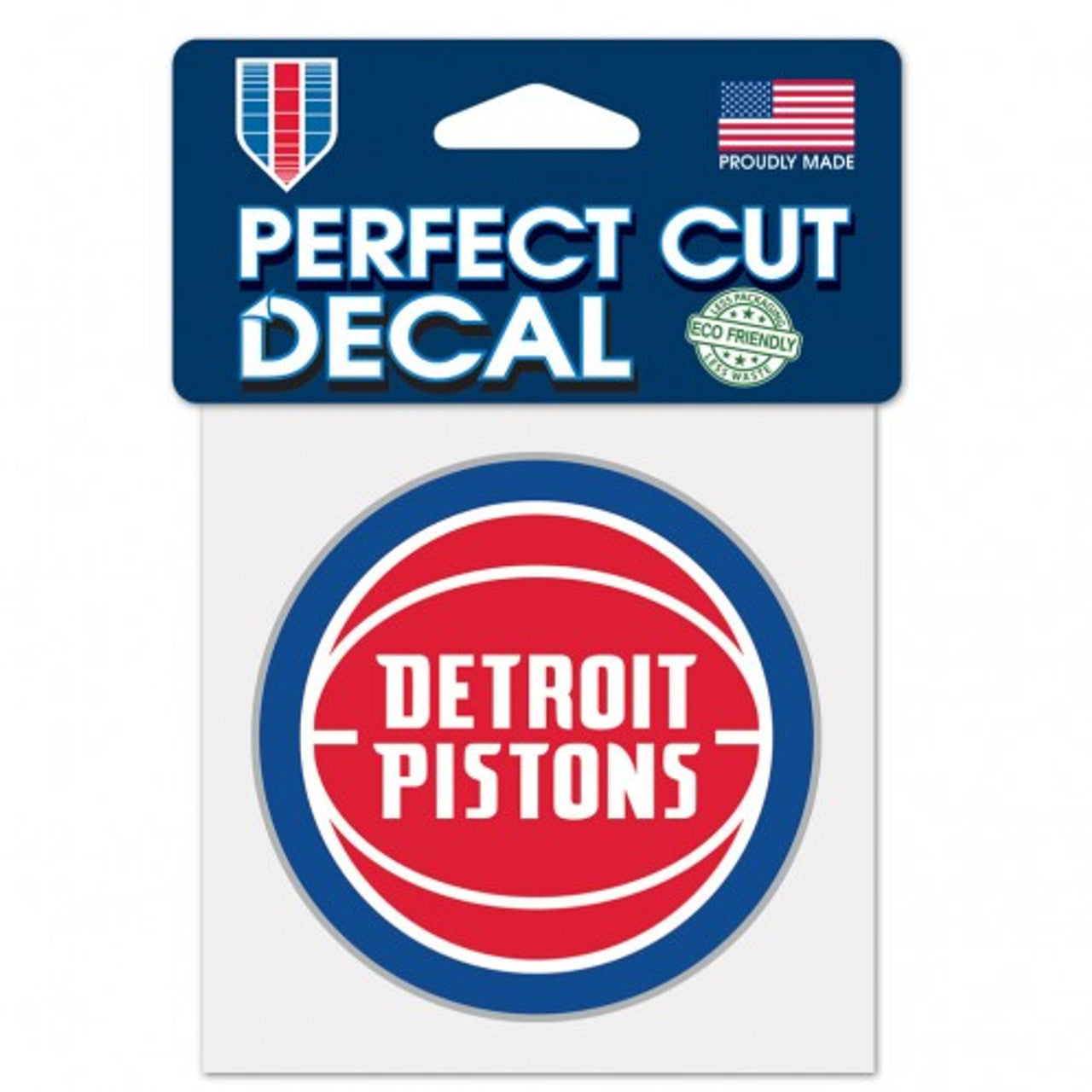Detroit Pistons Decal 4x4 Perfect Cut Color - Special Order - Sports Collectibles, Sports Memorabilia, Sports Fan Shop, Sports Gifts