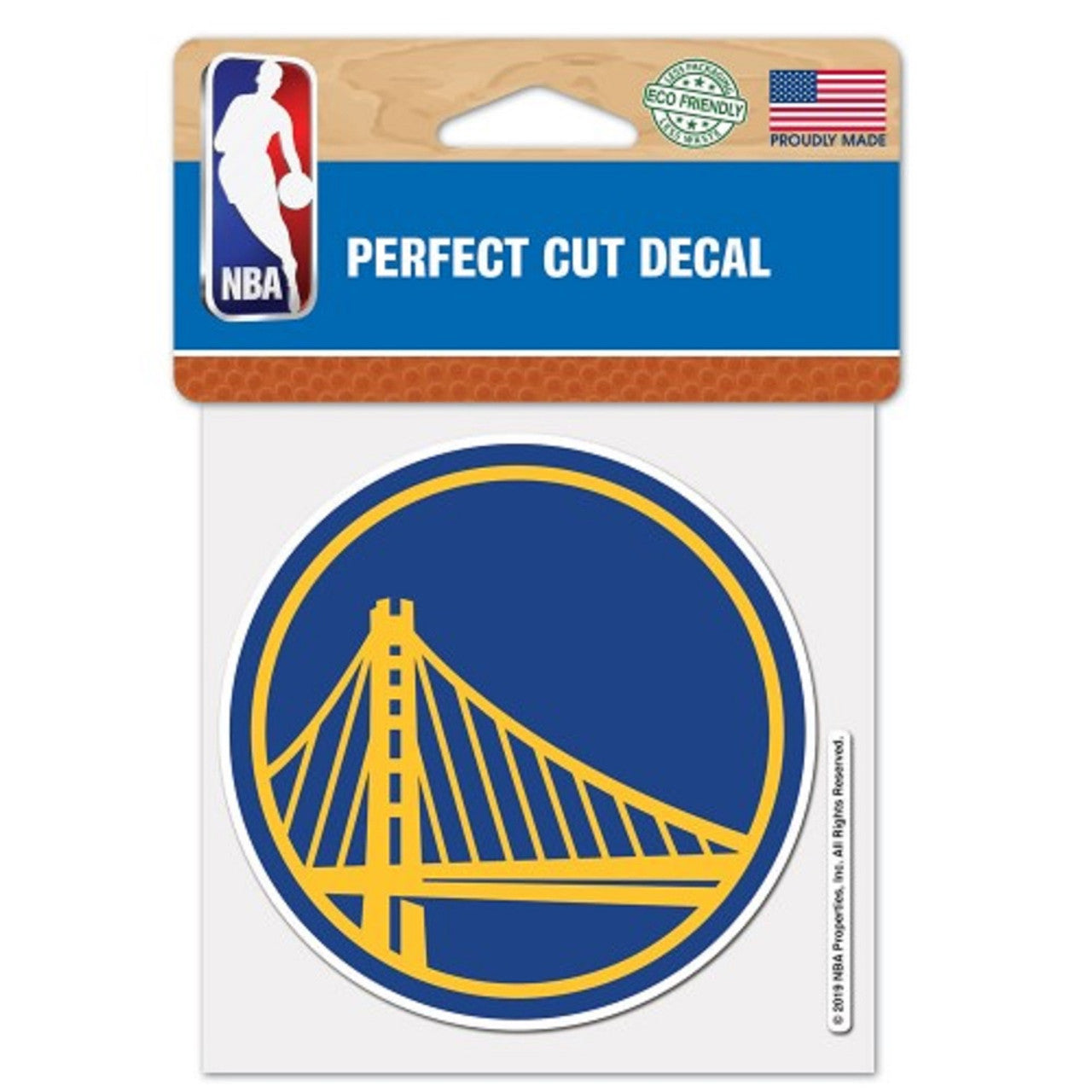 Golden State Warriors Decal 4x4 Perfect Cut Color - Sports Collectibles, Sports Memorabilia, Sports Fan Shop, Sports Gifts