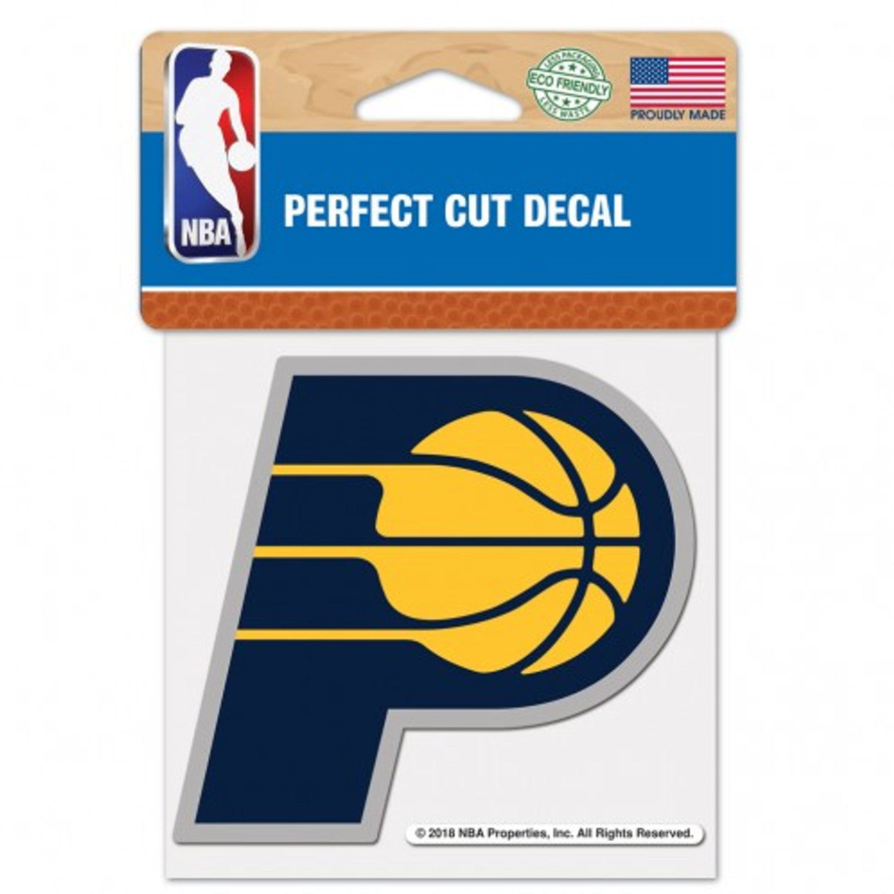 Indiana Pacers Decal 4x4 Perfect Cut Color - Special Order - Sports Collectibles, Sports Memorabilia, Sports Fan Shop, Sports Gifts